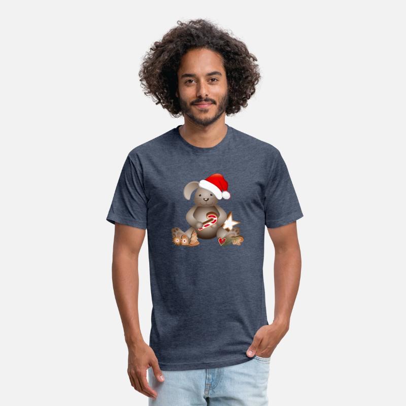 sweet bunny for christmas with santa hat
