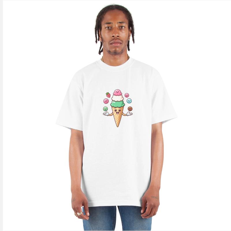 Sweet Smiling Ice Cream Cone Delight