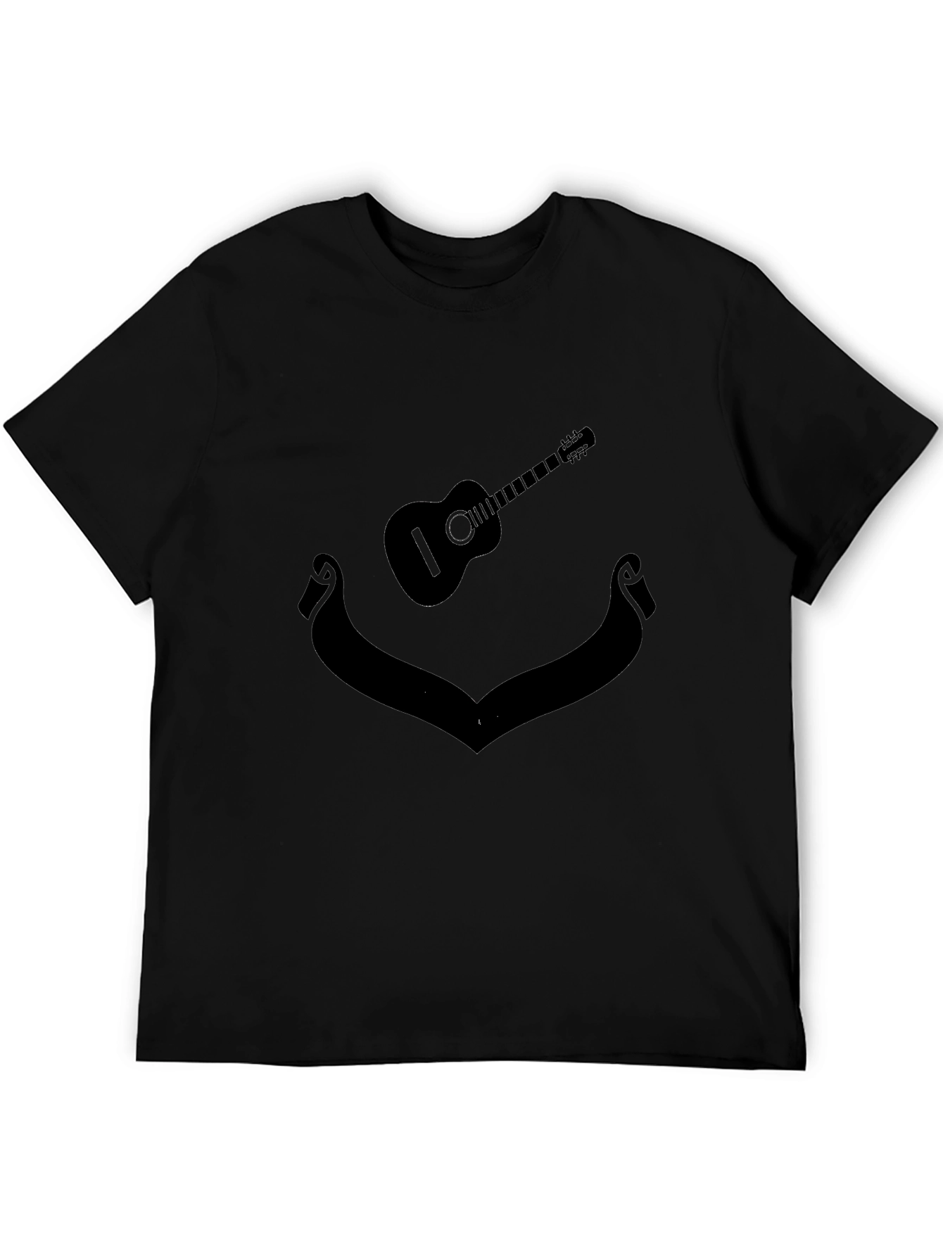 Guitar Silhouette Black T-Shirt