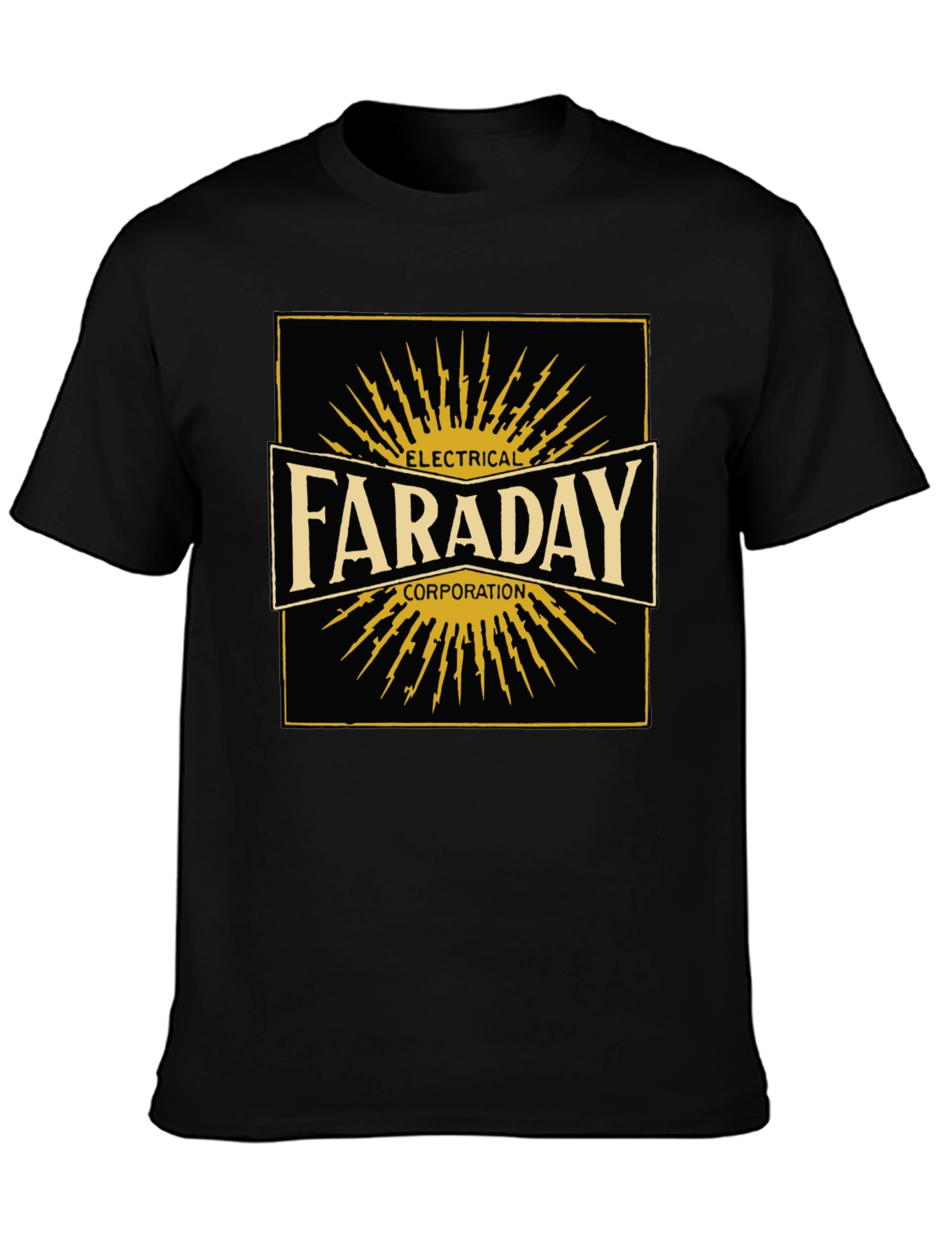 Faraday Electrical Corp. Black T-Shirt