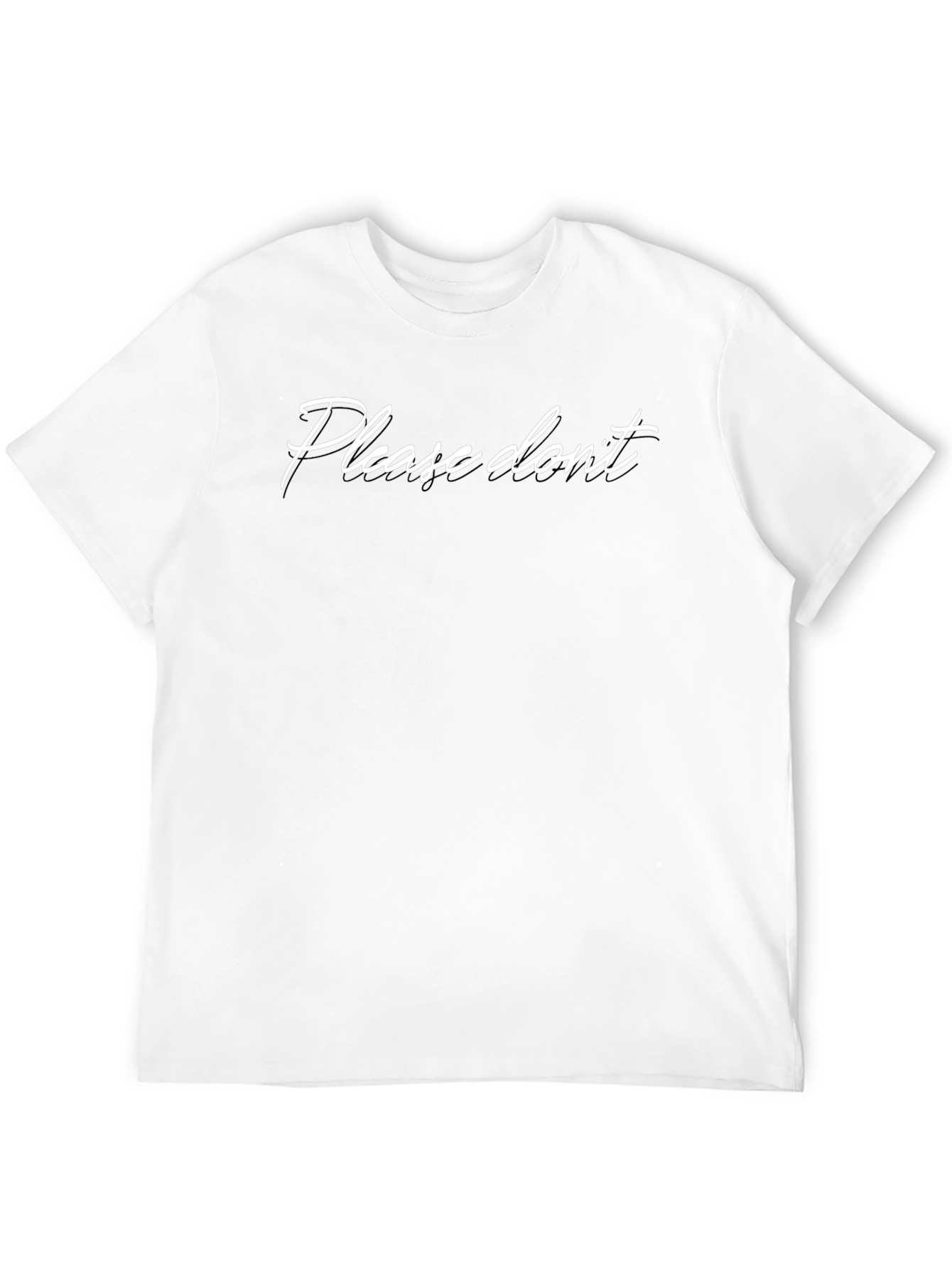 Please Dont Black T-Shirt