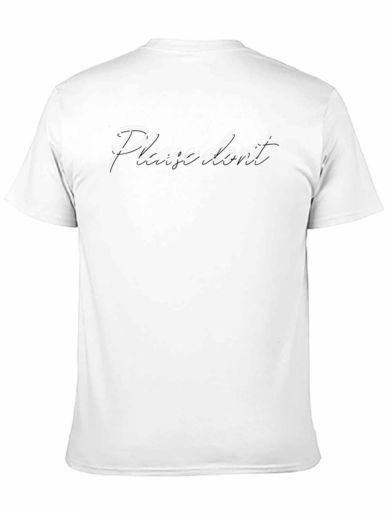 Please Dont Black T-Shirt
