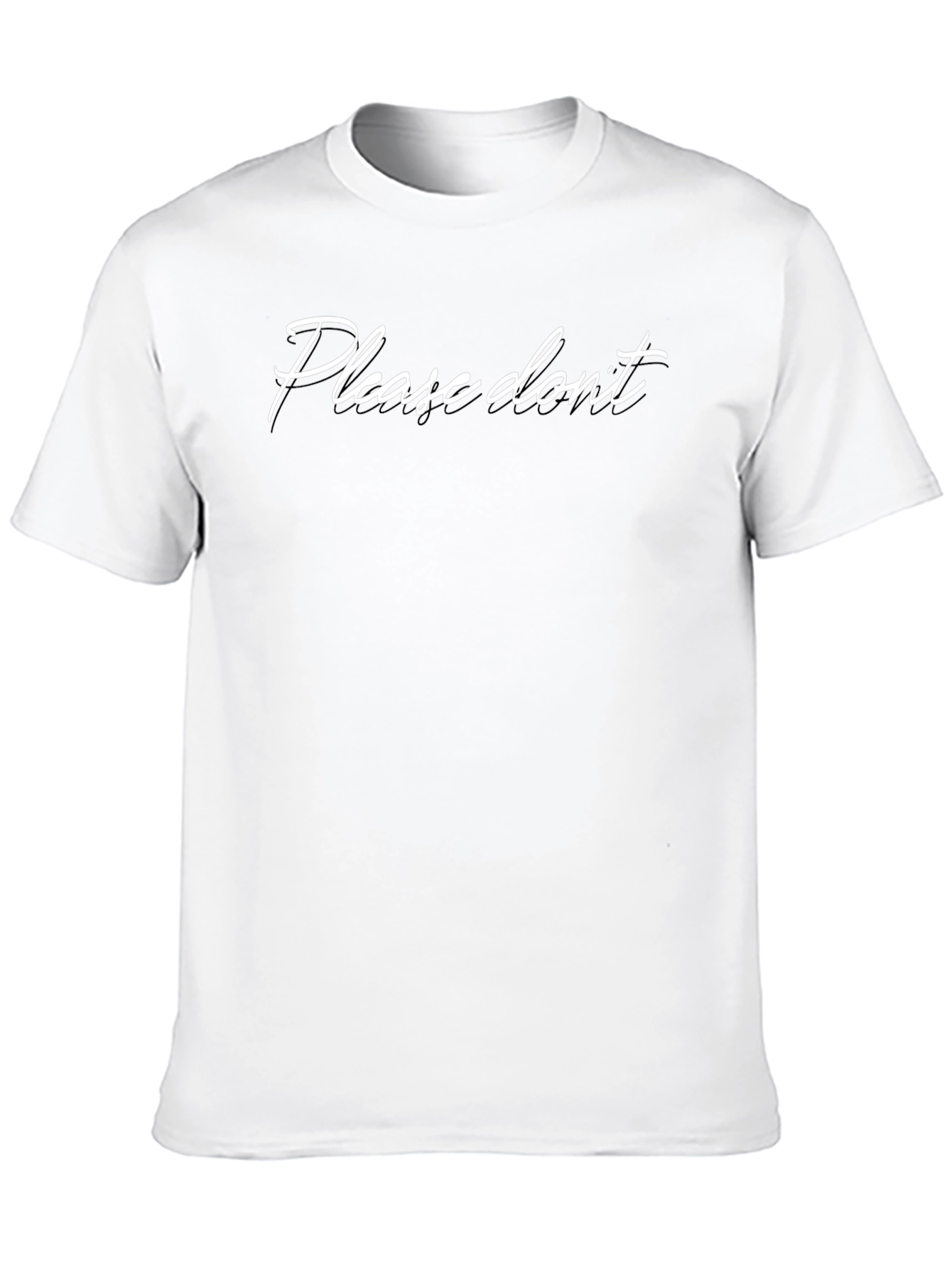 Please Dont Black T-Shirt