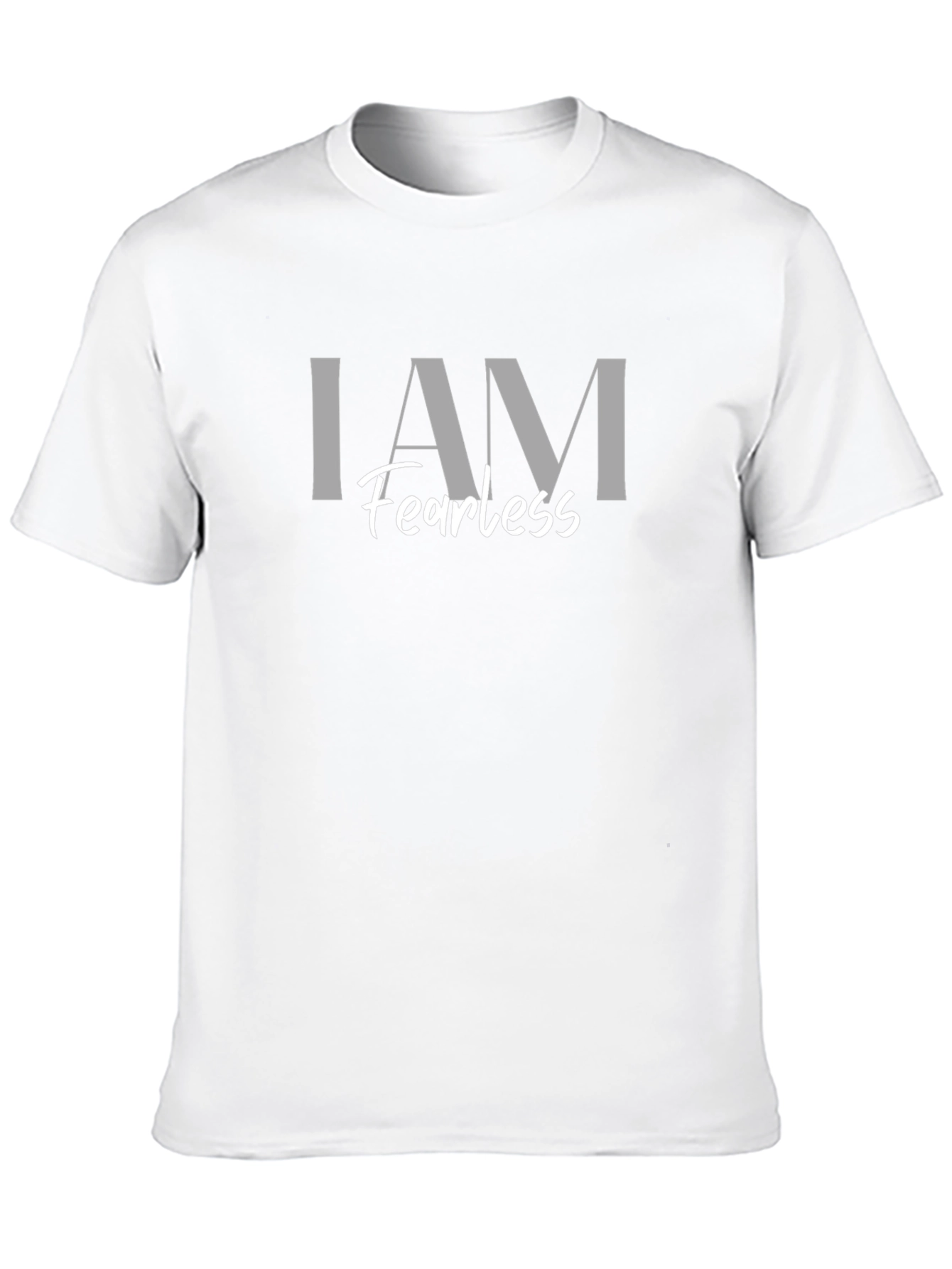I AM Fearless Black Graphic Print T-Shirt