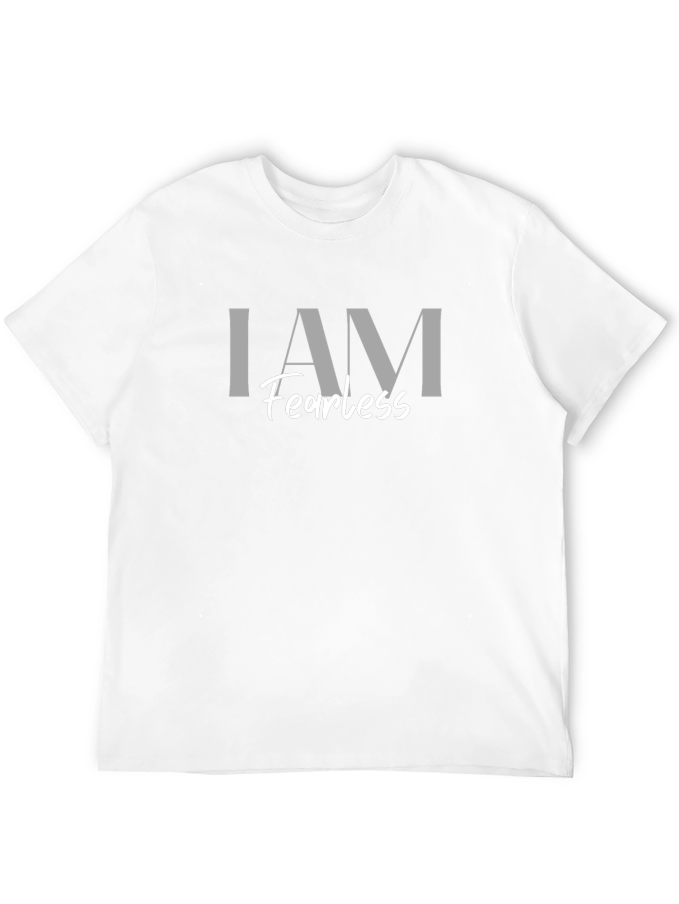 I AM Fearless Black Graphic Print T-Shirt