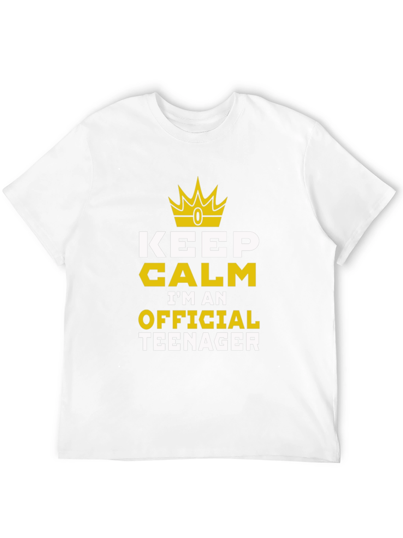 Keep Calm Official Teenager Black Graphic Tee