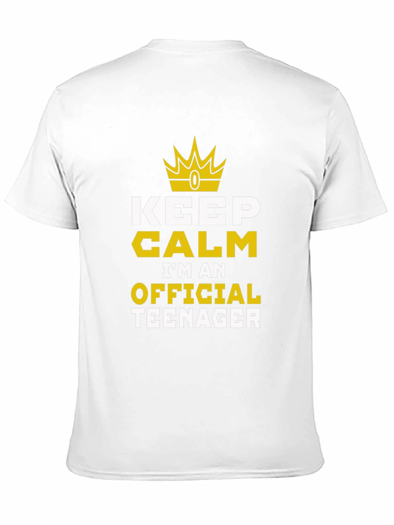 Keep Calm Official Teenager Black Graphic Tee