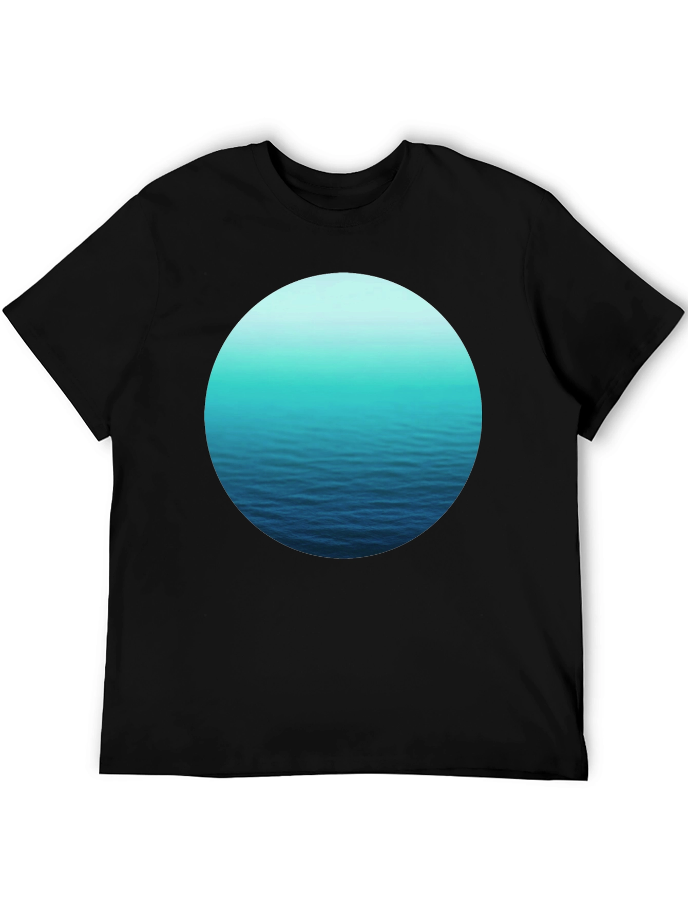 Ocean Ripple T-Shirt - Black Graphic Tee