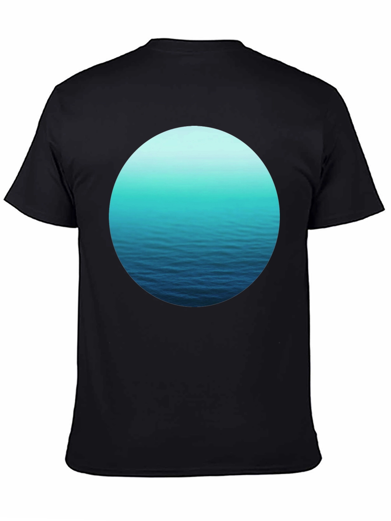 Ocean Ripple T-Shirt - Black Graphic Tee