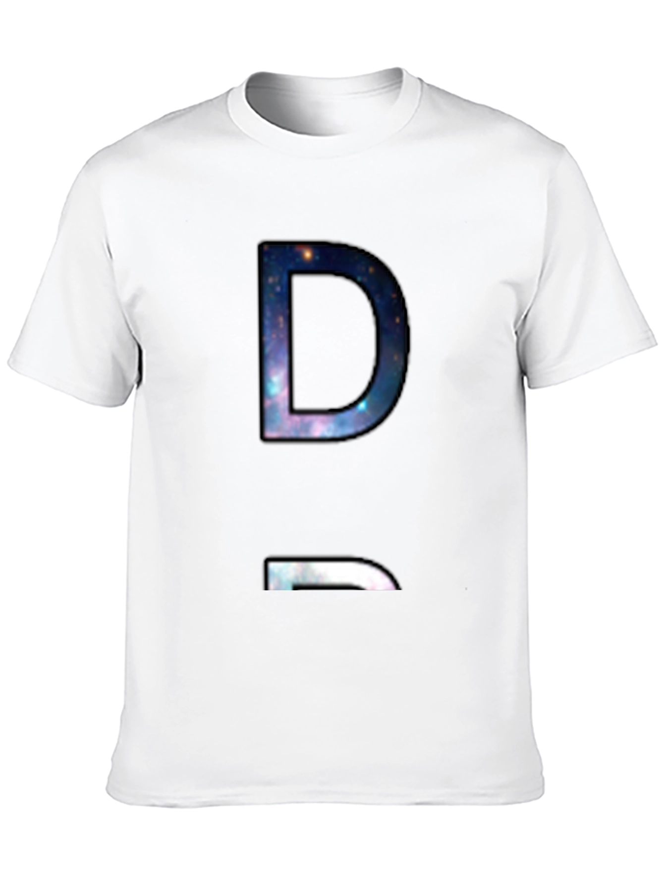 Cosmic D Graphic Tee - Soft Black Cotton Blend