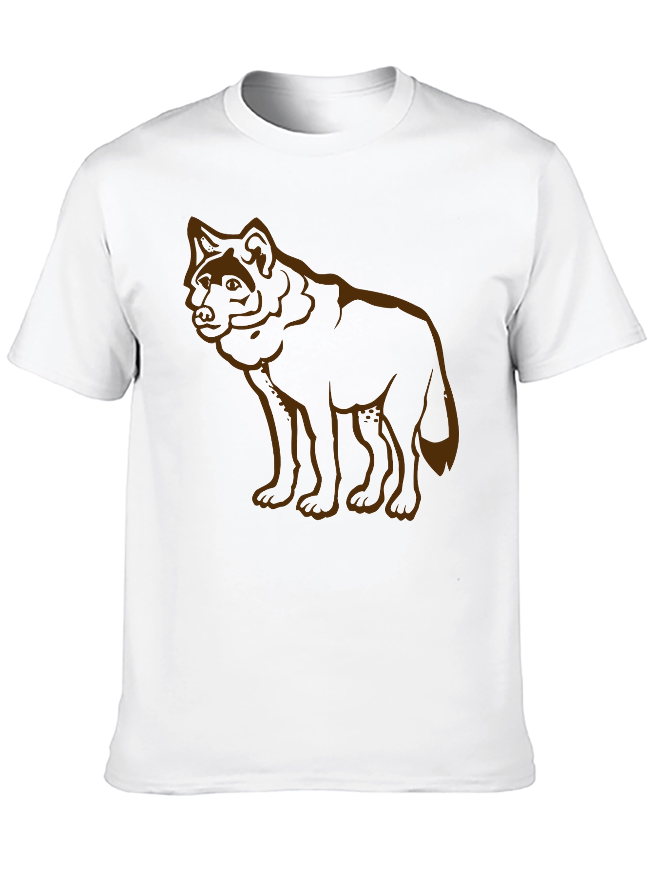 Wolf Graphic Black T-Shirt Casual Wear
