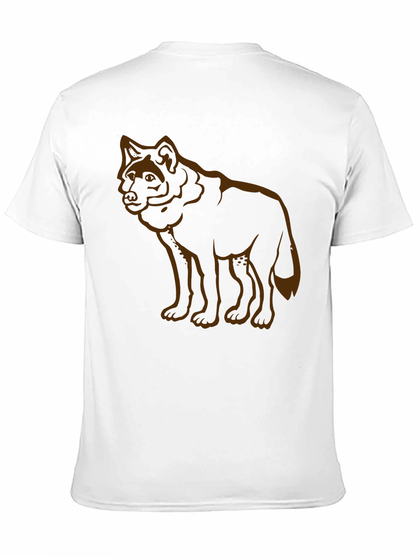 Wolf Graphic Black T-Shirt Casual Wear