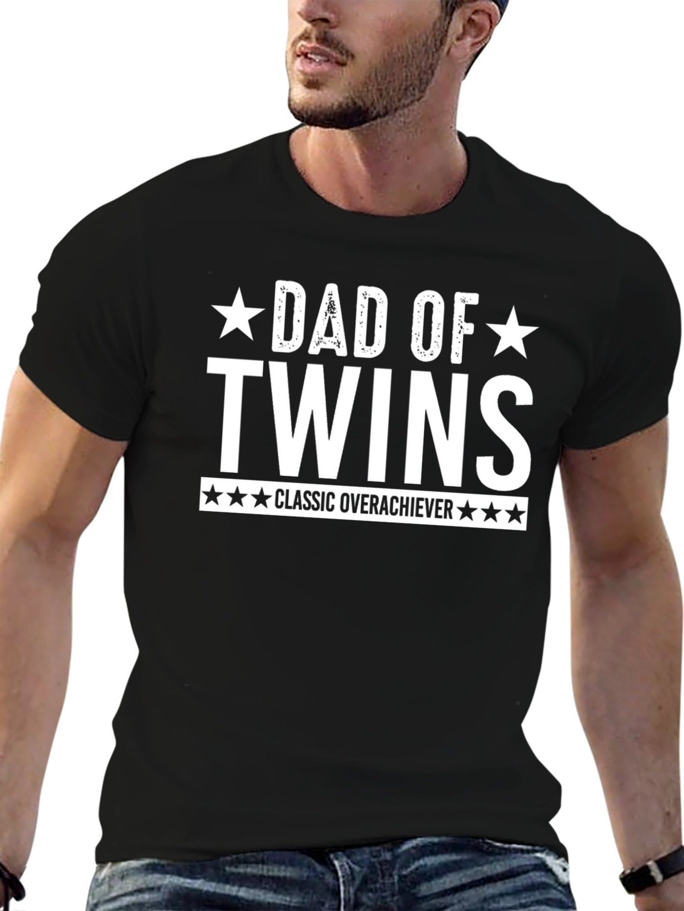 Dad of Twins Classic Overachiever T-Shirt