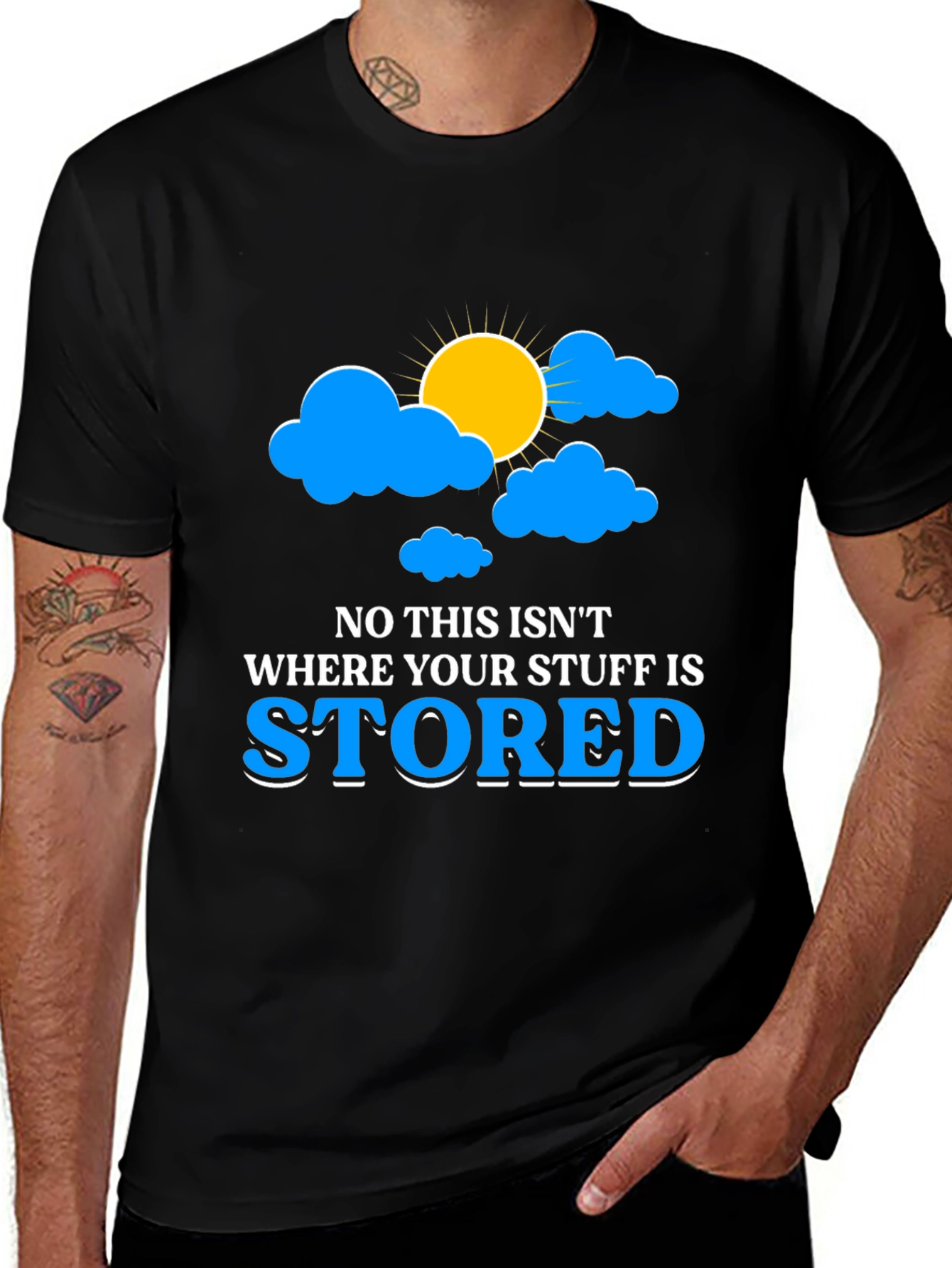 Funny Cloud Storage T-Shirt for Tech Lovers