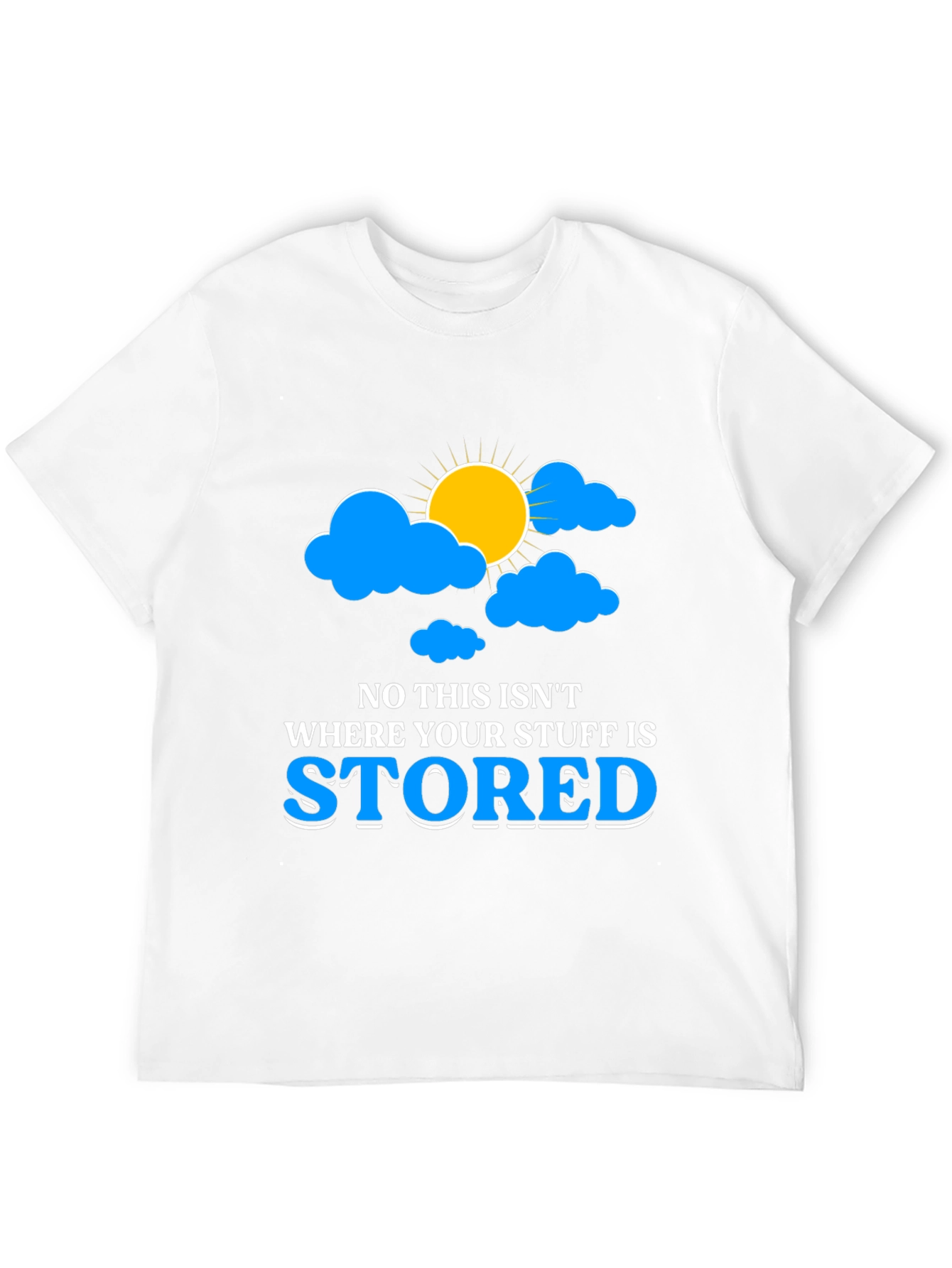 Funny Cloud Storage T-Shirt for Tech Lovers