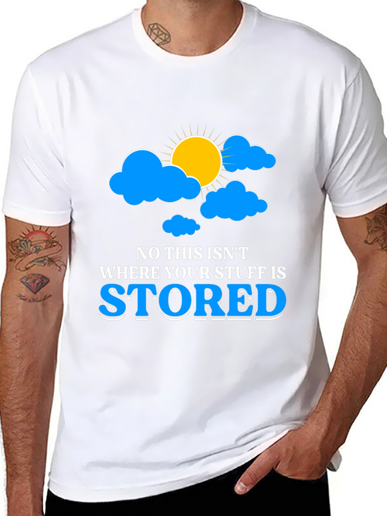 Funny Cloud Storage T-Shirt for Tech Lovers