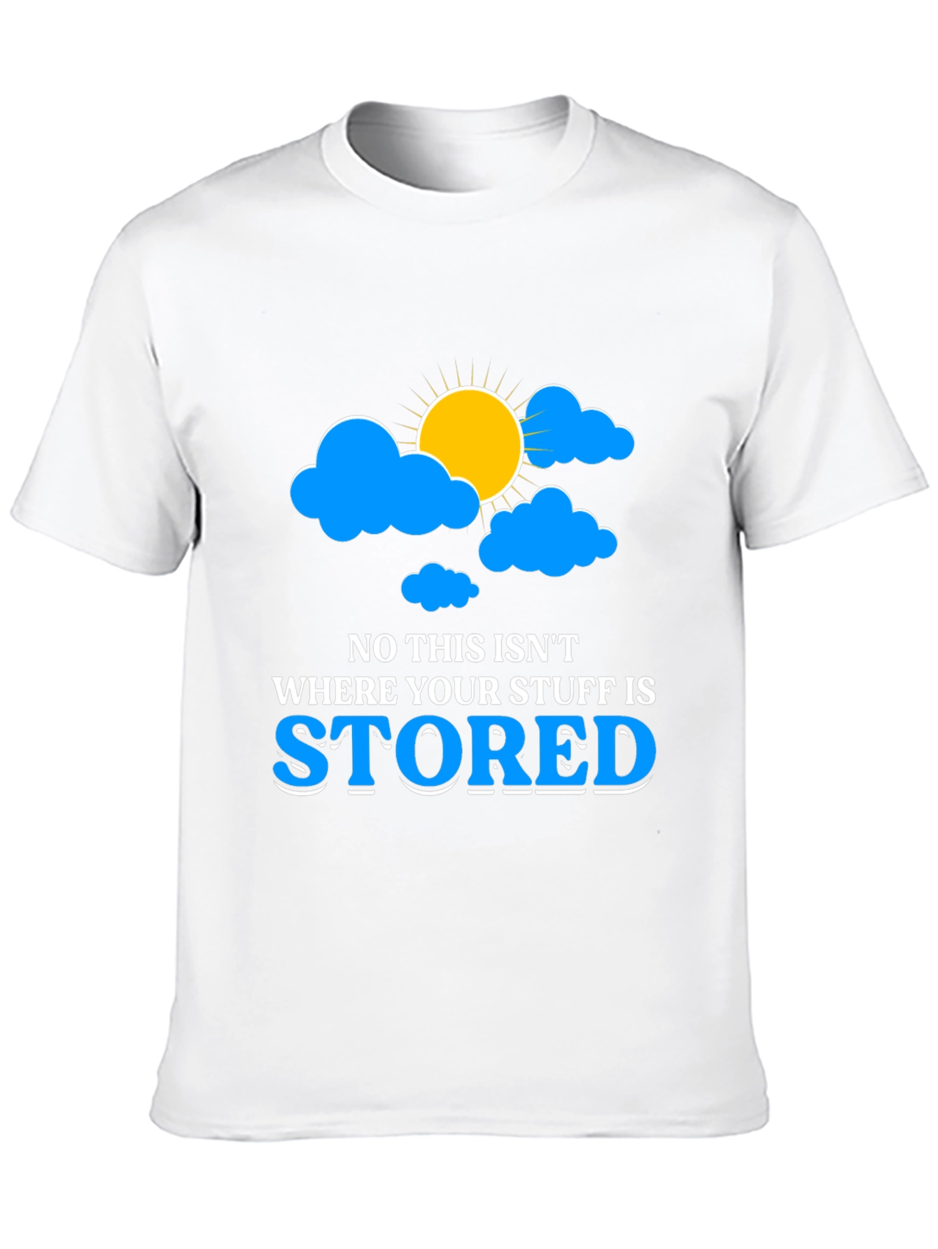 Funny Cloud Storage T-Shirt for Tech Lovers