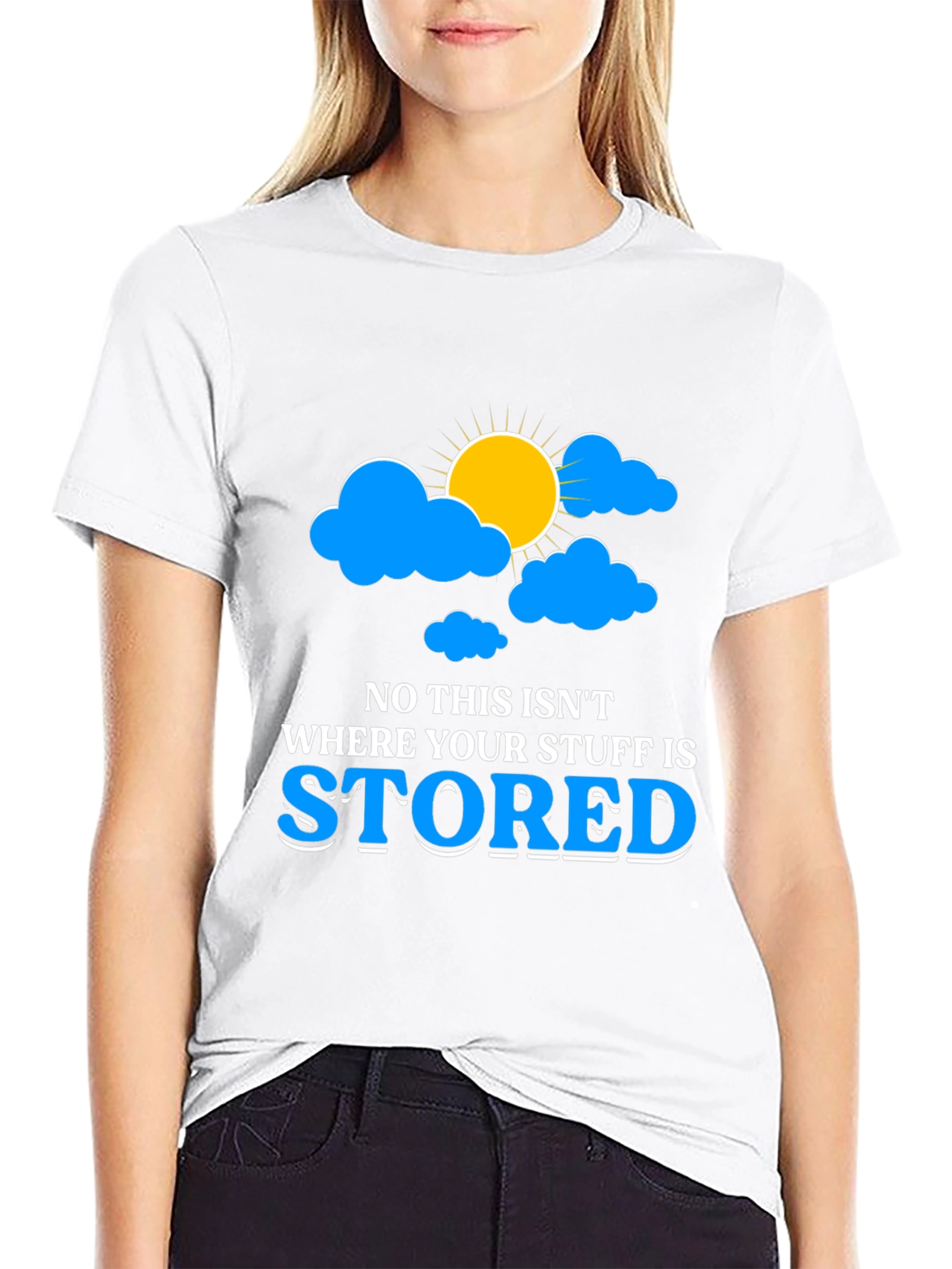 Funny Cloud Storage T-Shirt for Tech Lovers
