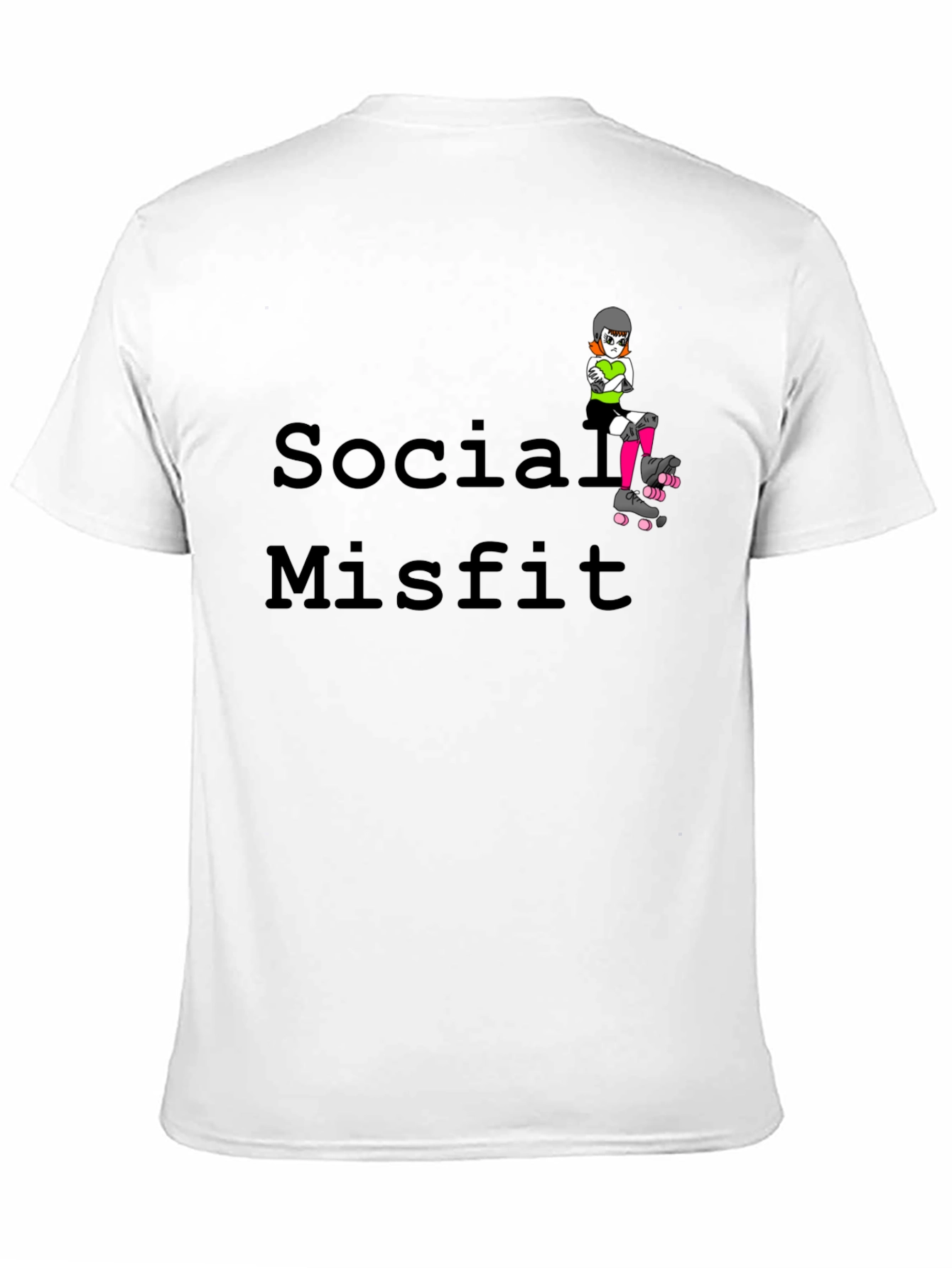 Social Misfit T-Shirt - Roller Derby Graphic Tee
