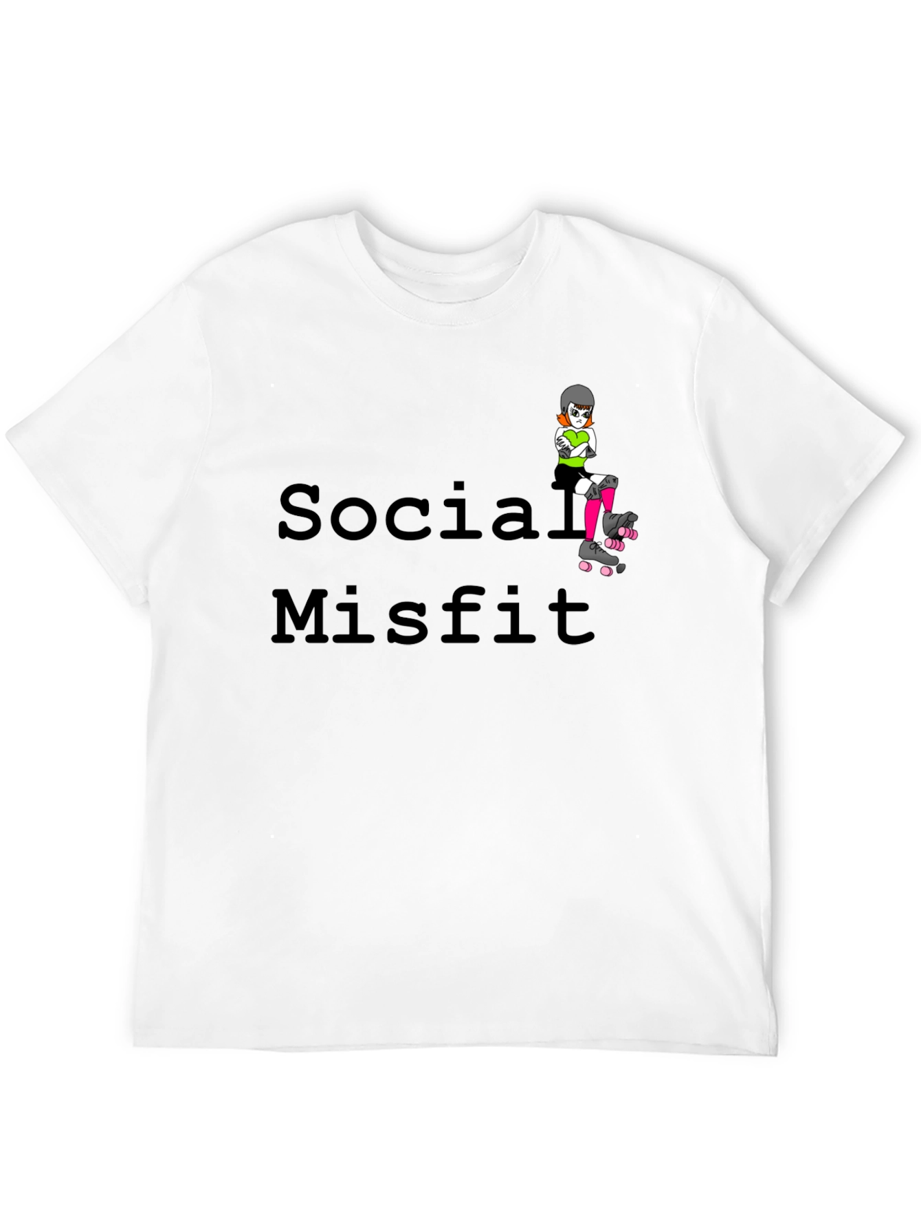 Social Misfit T-Shirt - Roller Derby Graphic Tee