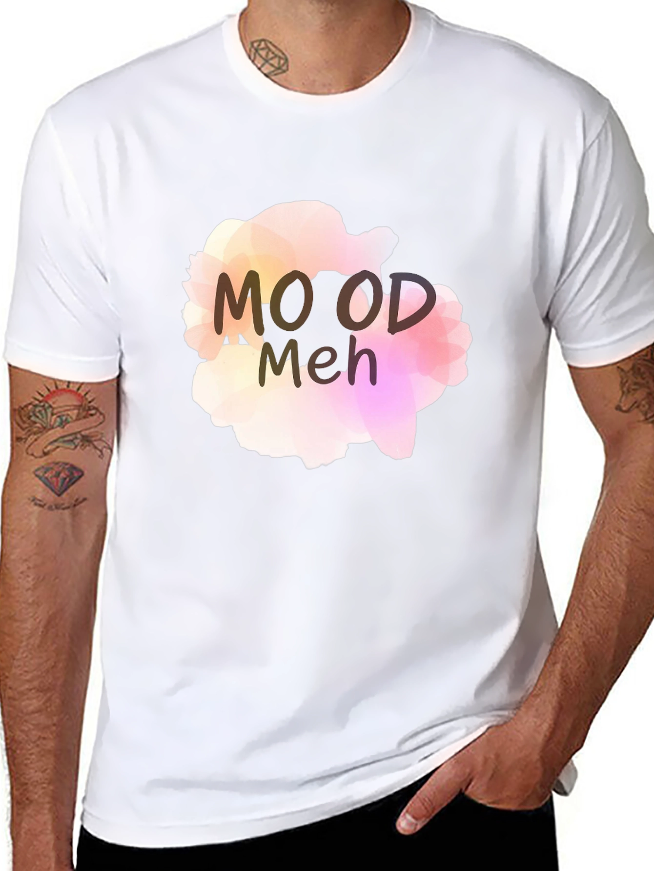 Meh Mood Tee - Trendy Casual Shirt