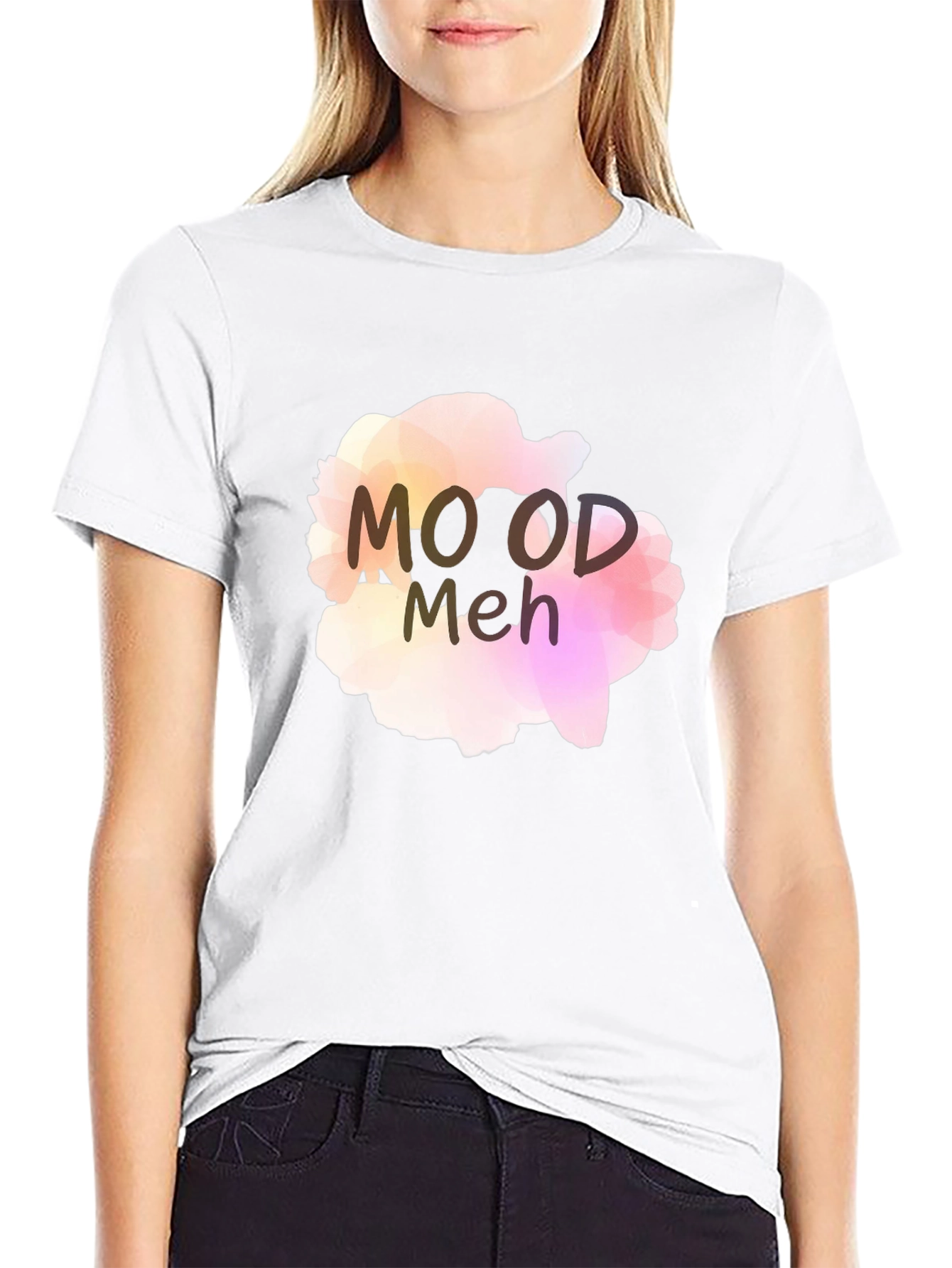 Meh Mood Tee - Trendy Casual Shirt