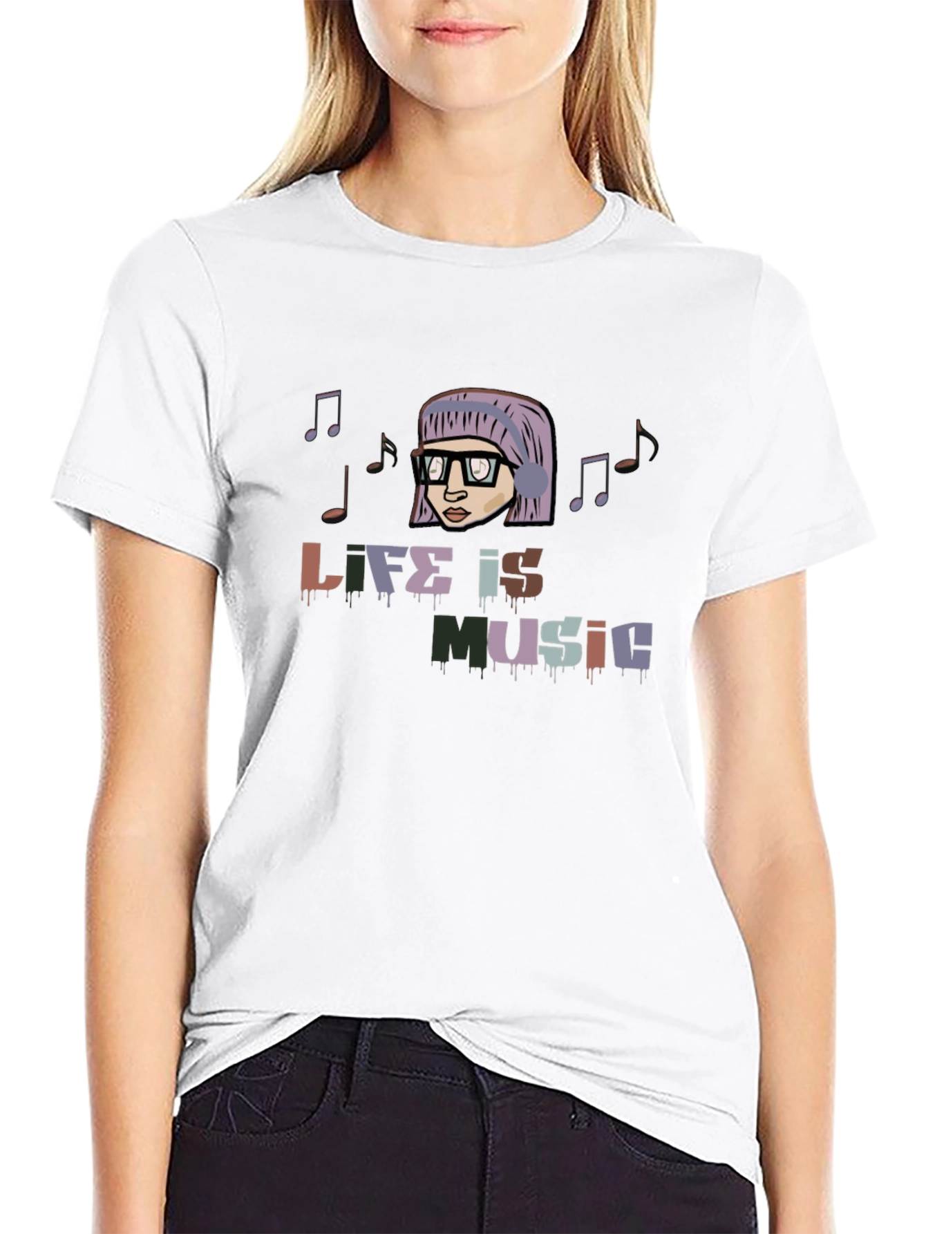 Life is Music Graphic T-Shirt