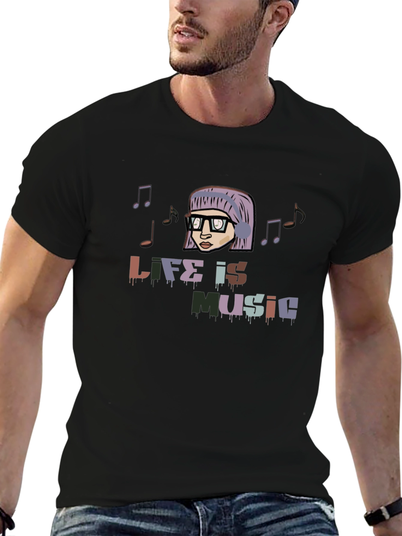 Life is Music Graphic T-Shirt