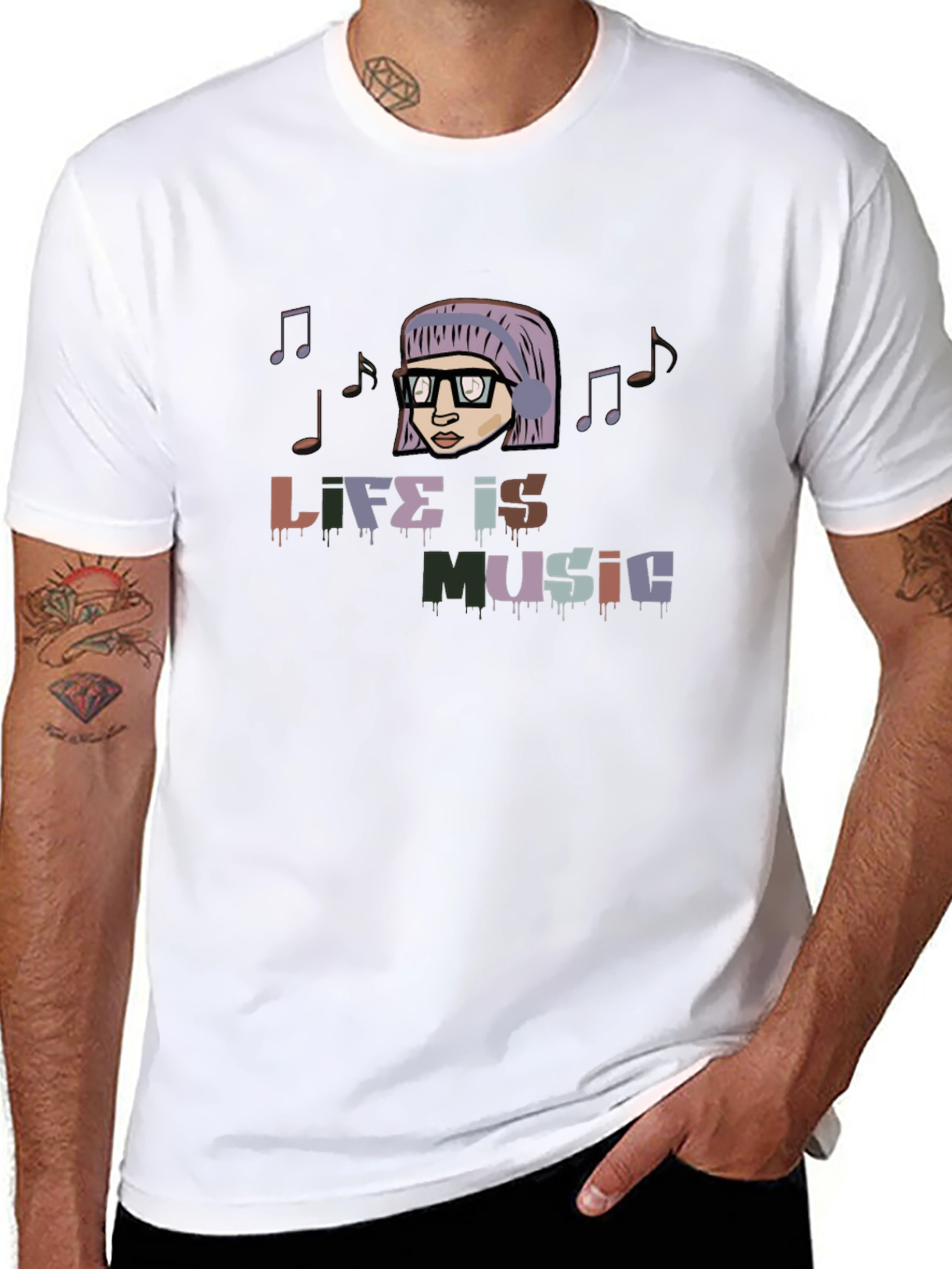 Life is Music Graphic T-Shirt