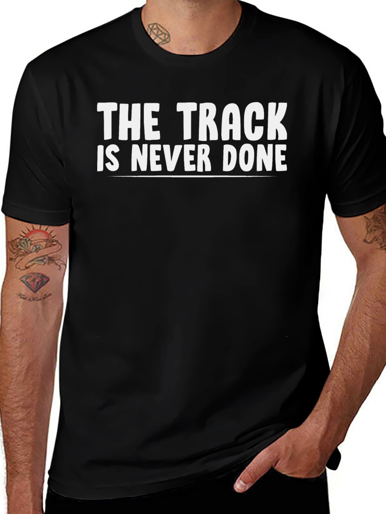 The Track is Never Done Graphic Tee