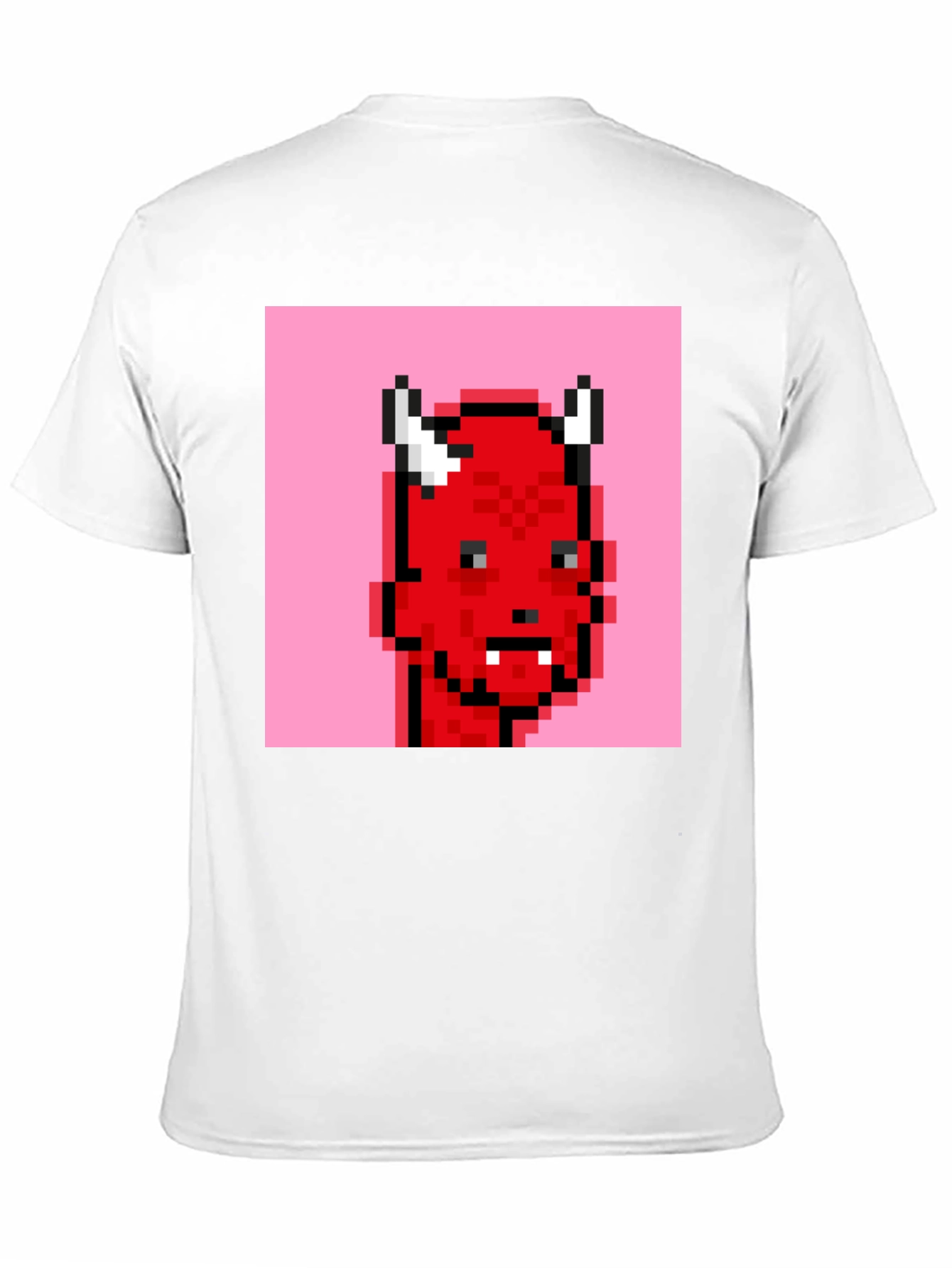 Pixelated Devil Graphic Tee - Black T-Shirt