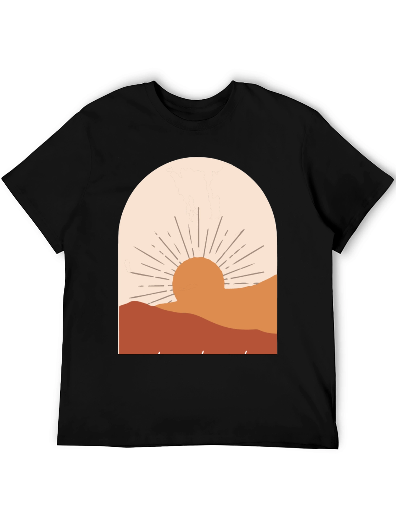 Boho Sunset Graphic Tee - Relaxed Fit