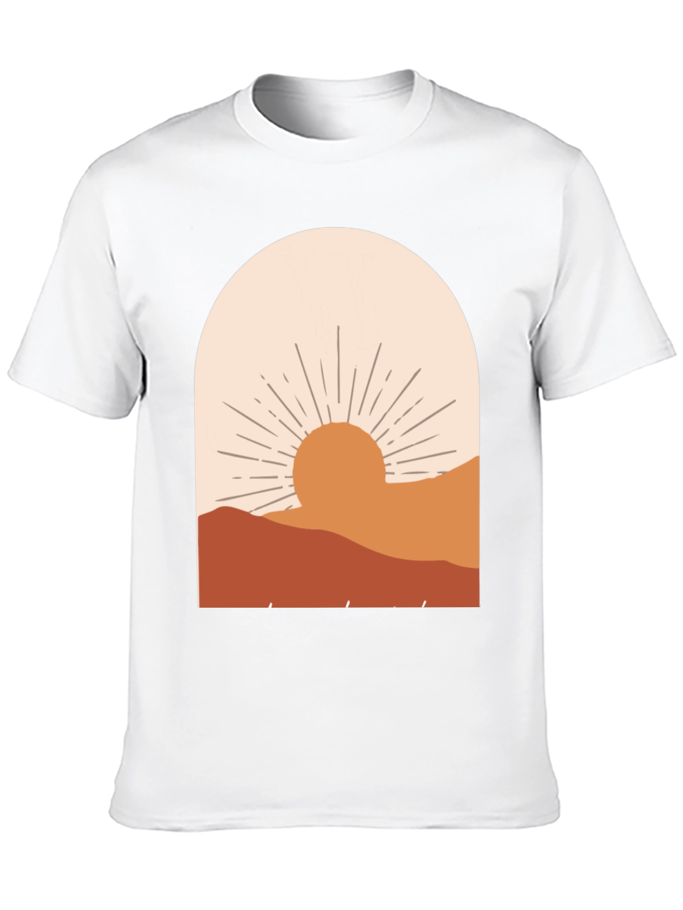 Boho Sunset Graphic Tee - Relaxed Fit