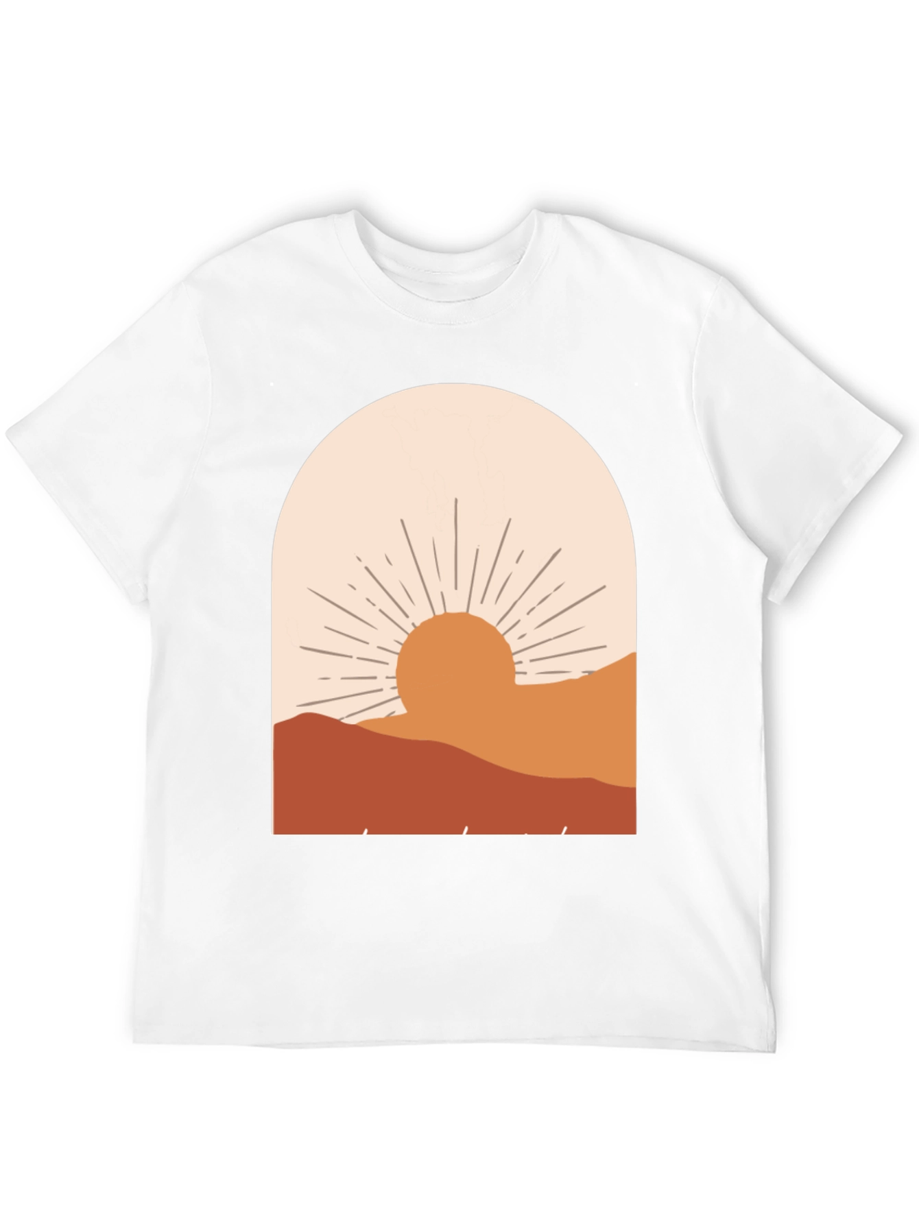 Boho Sunset Graphic Tee - Relaxed Fit