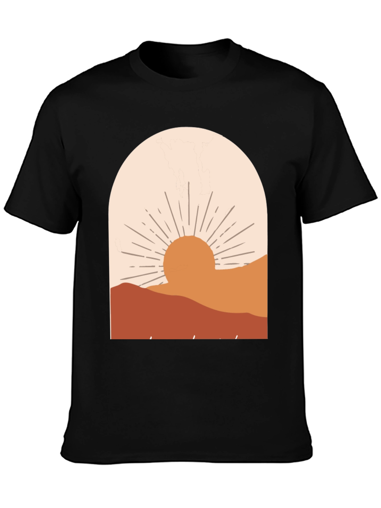 Boho Sunset Graphic Tee - Relaxed Fit