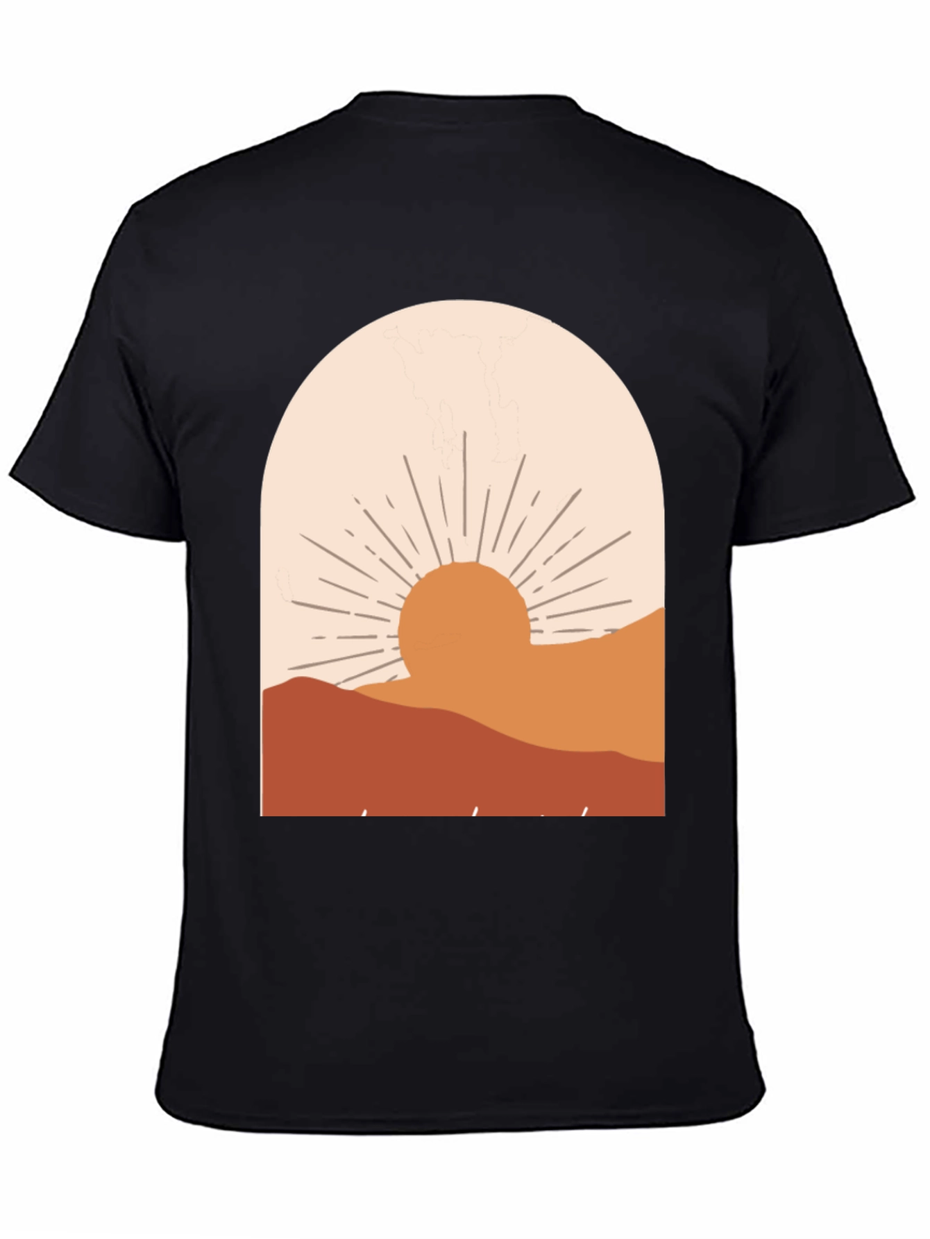 Boho Sunset Graphic Tee - Relaxed Fit