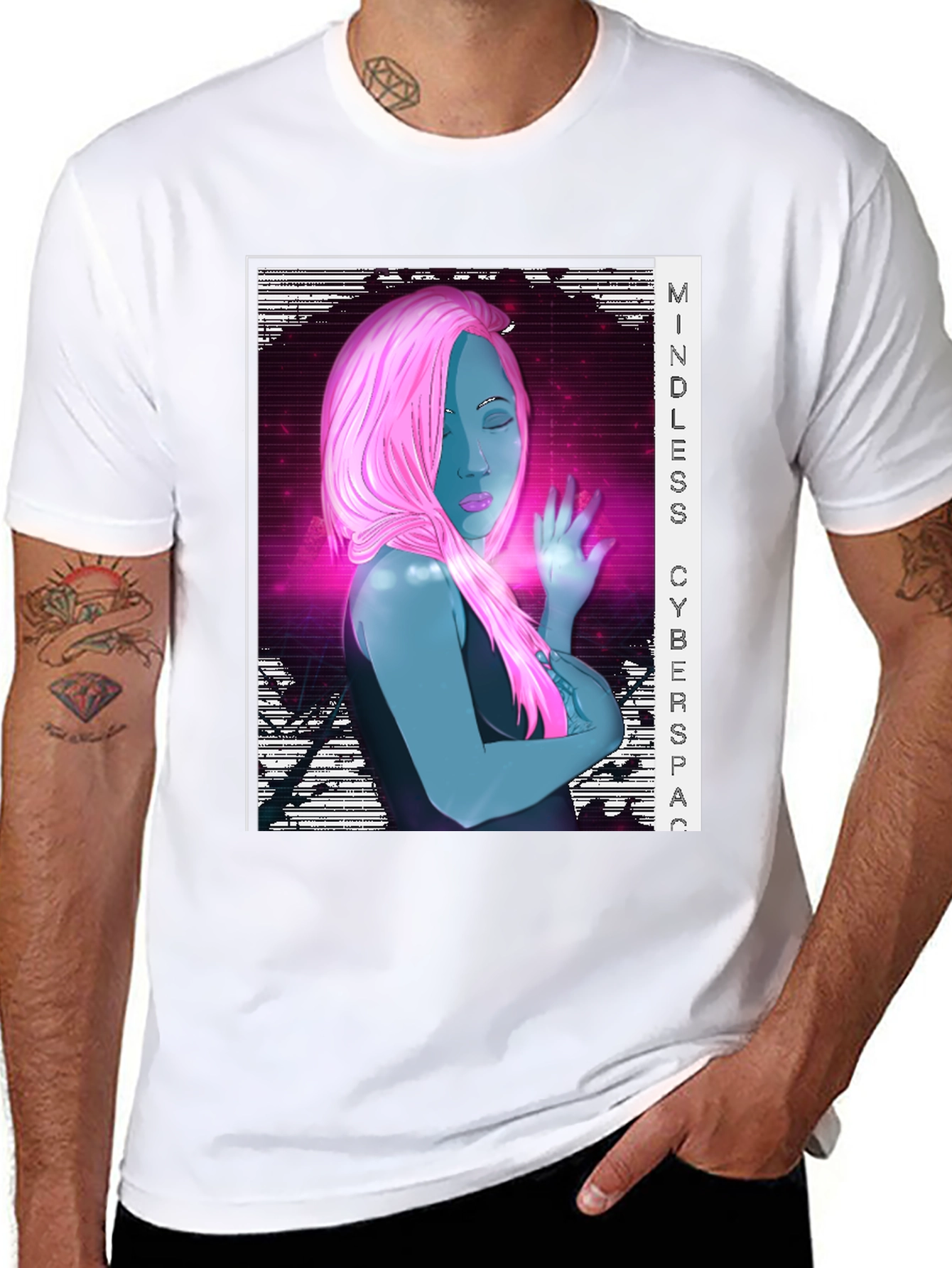 Mindless Cyberspace Graphic Tee - Black