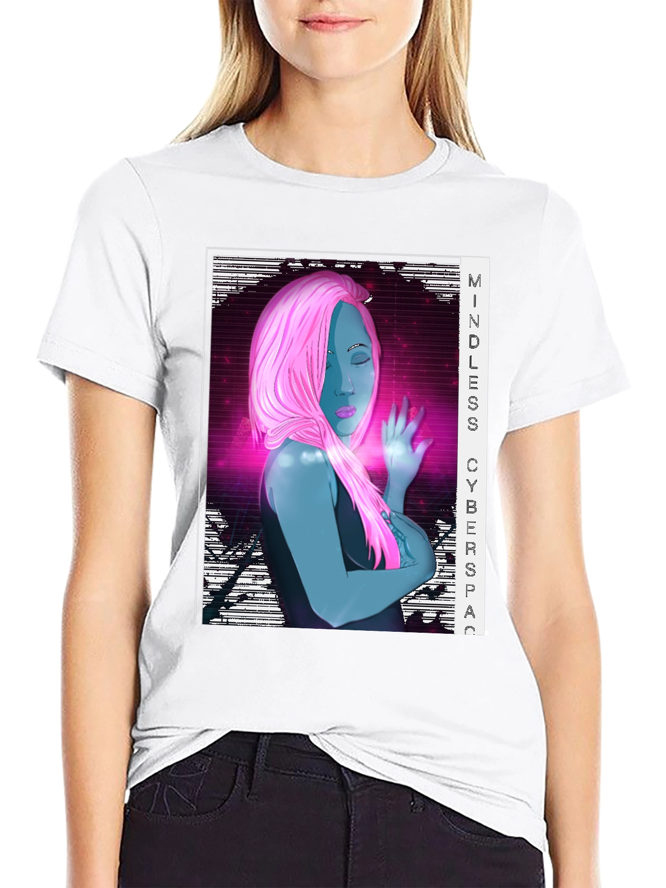 Mindless Cyberspace Graphic Tee - Black