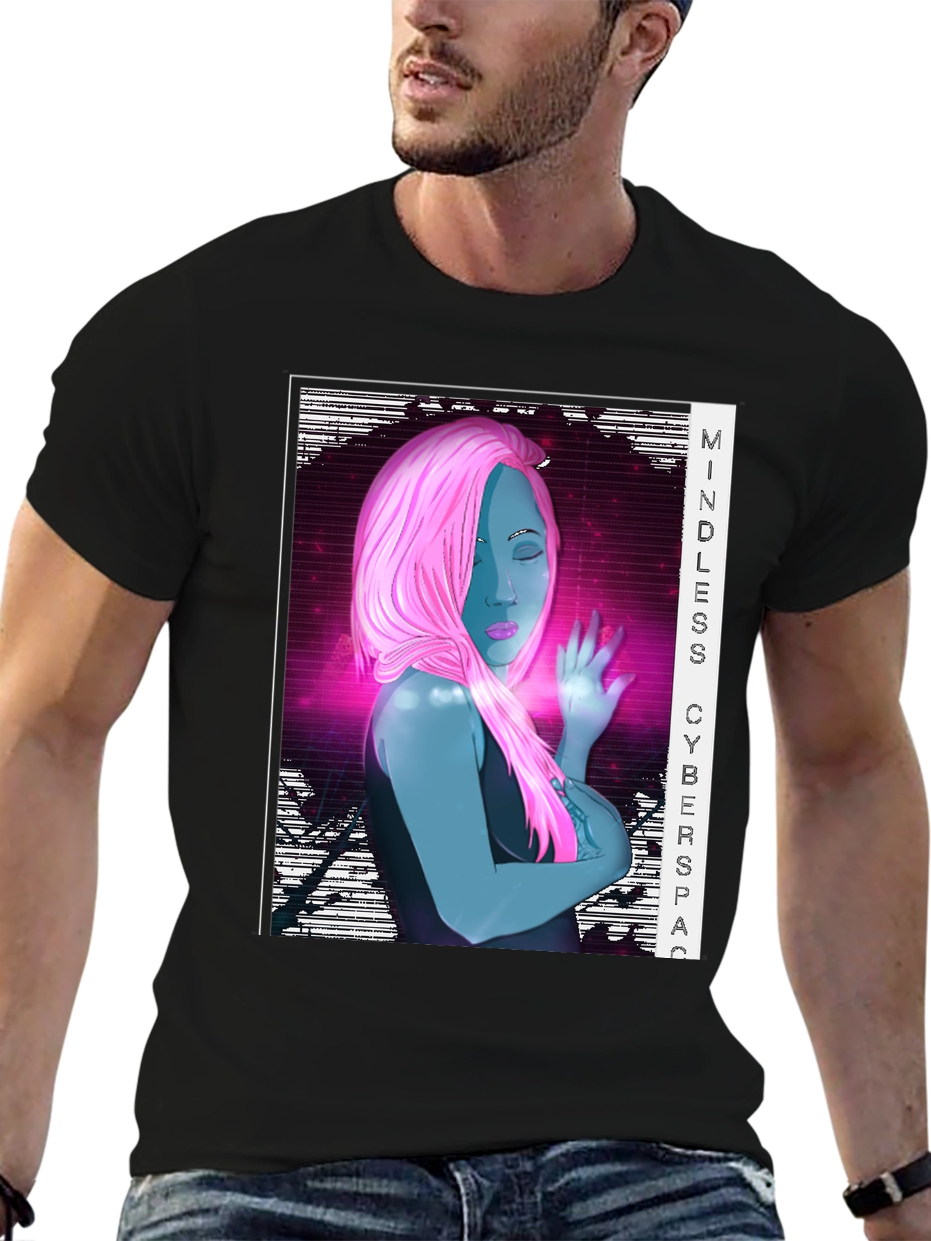 Mindless Cyberspace Graphic Tee - Black