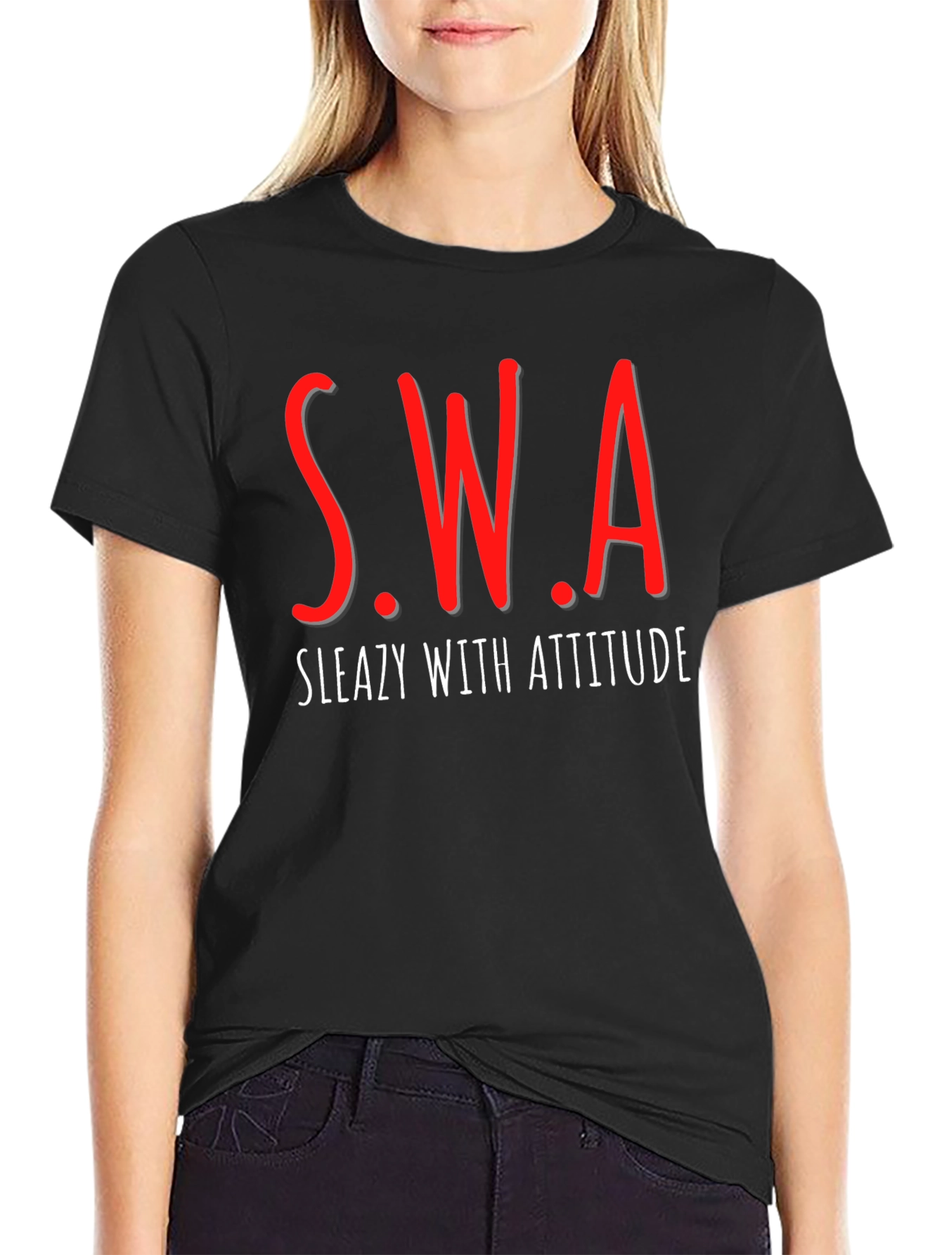 SWA Sleazy With Attitude Graphic Tee