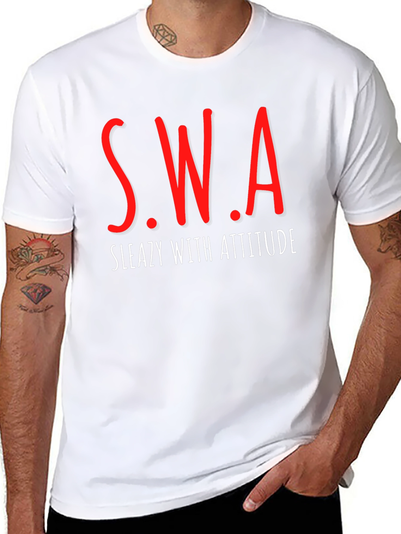 SWA Sleazy With Attitude Graphic Tee