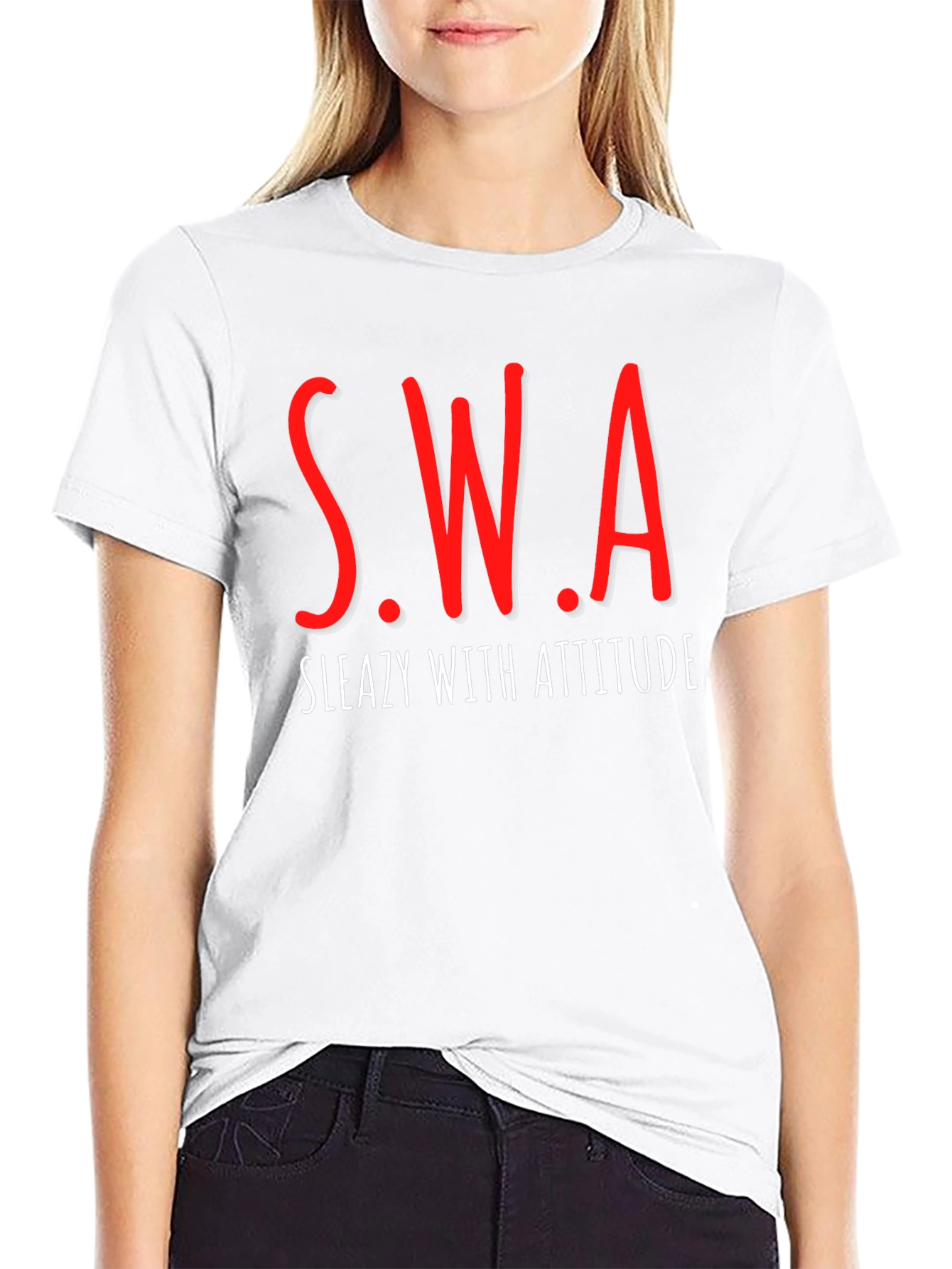 SWA Sleazy With Attitude Graphic Tee