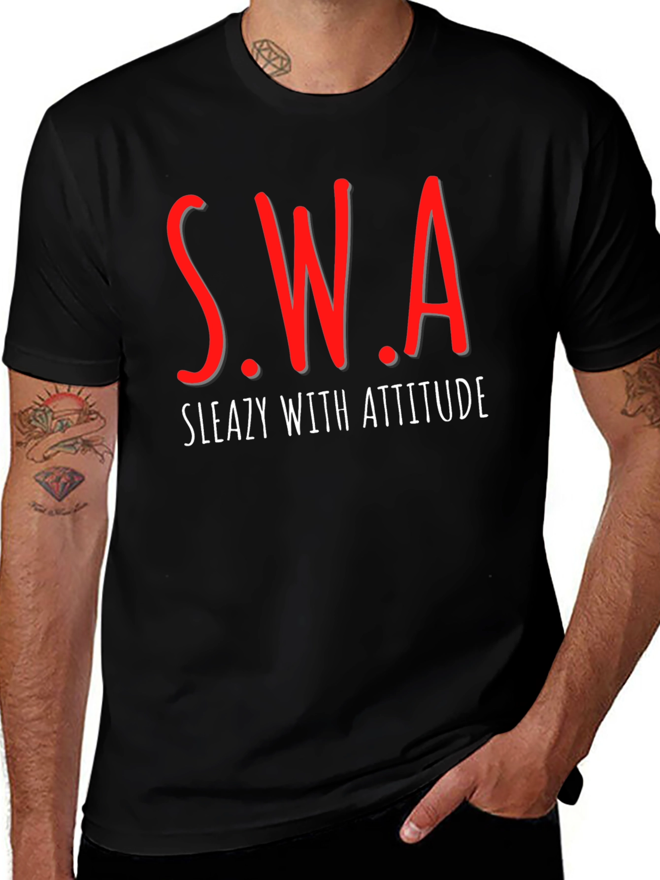 SWA Sleazy With Attitude Graphic Tee