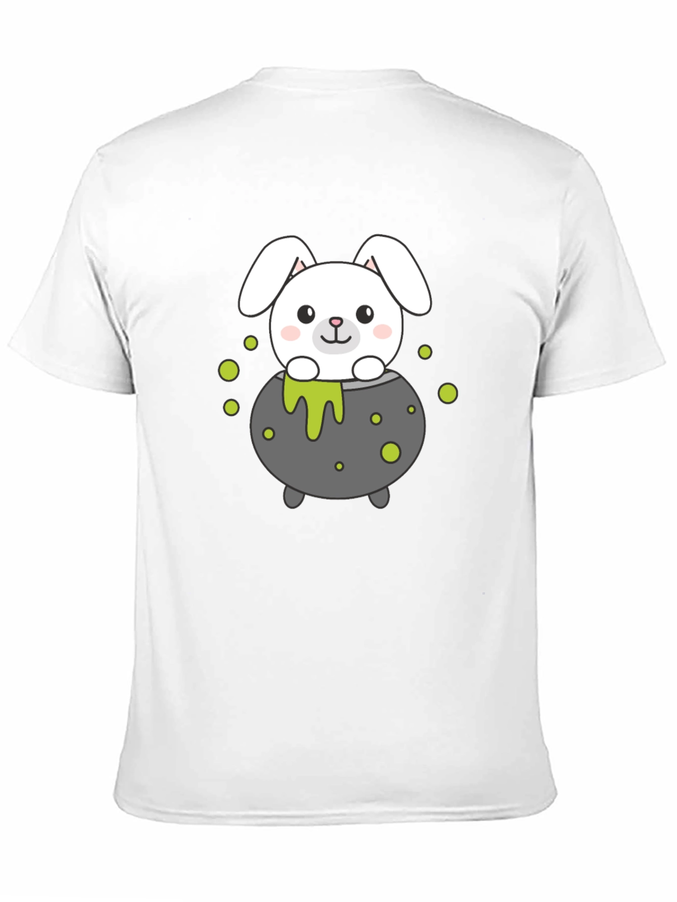 Halloween Bunny Cauldron Graphic T-Shirt