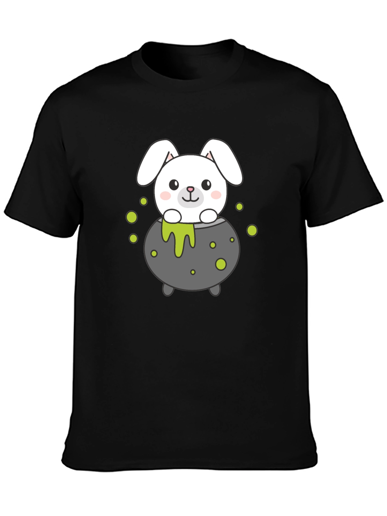 Halloween Bunny Cauldron Graphic T-Shirt