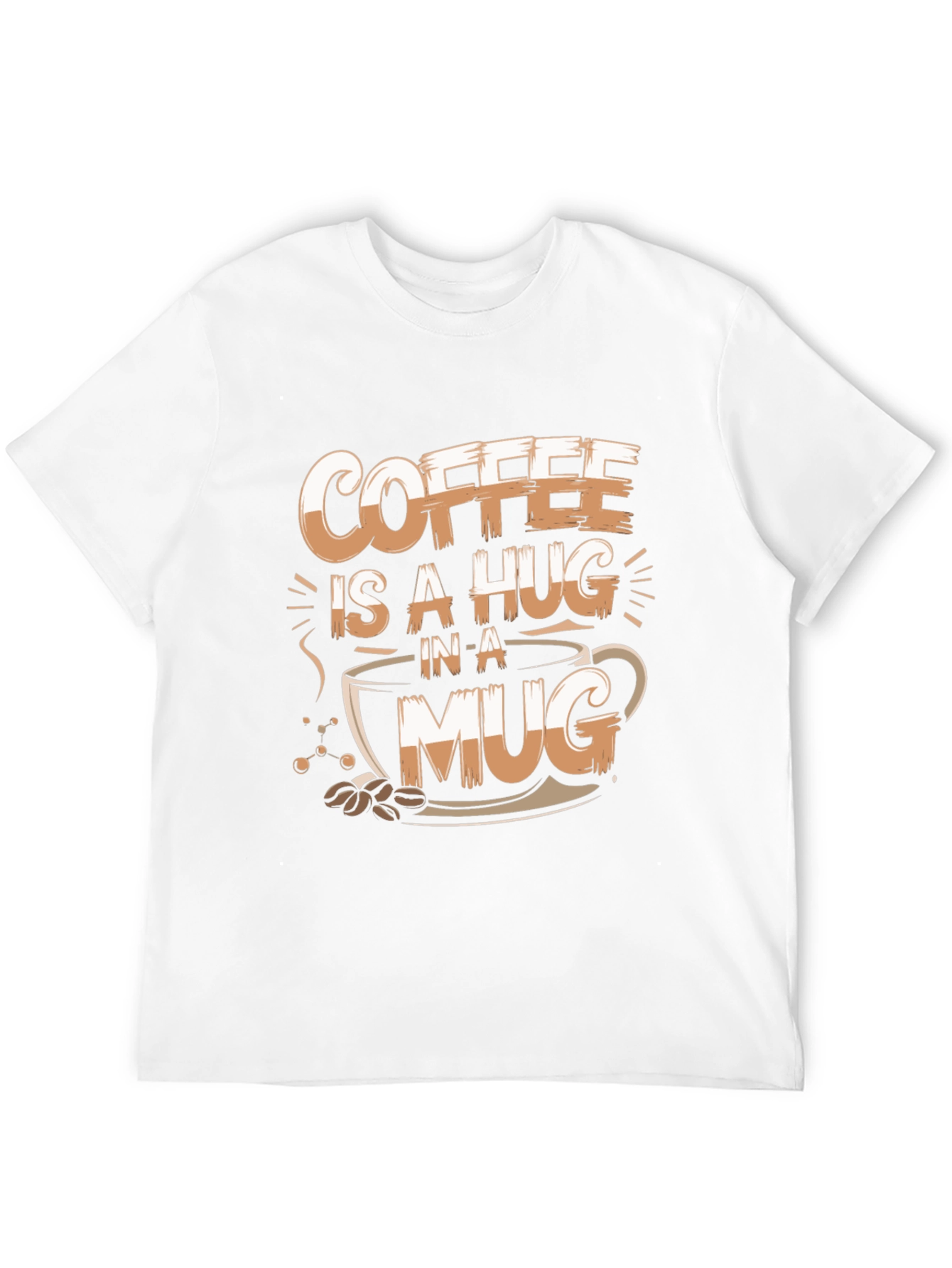 Coffee Hug T-Shirt - Black Graphic Tee