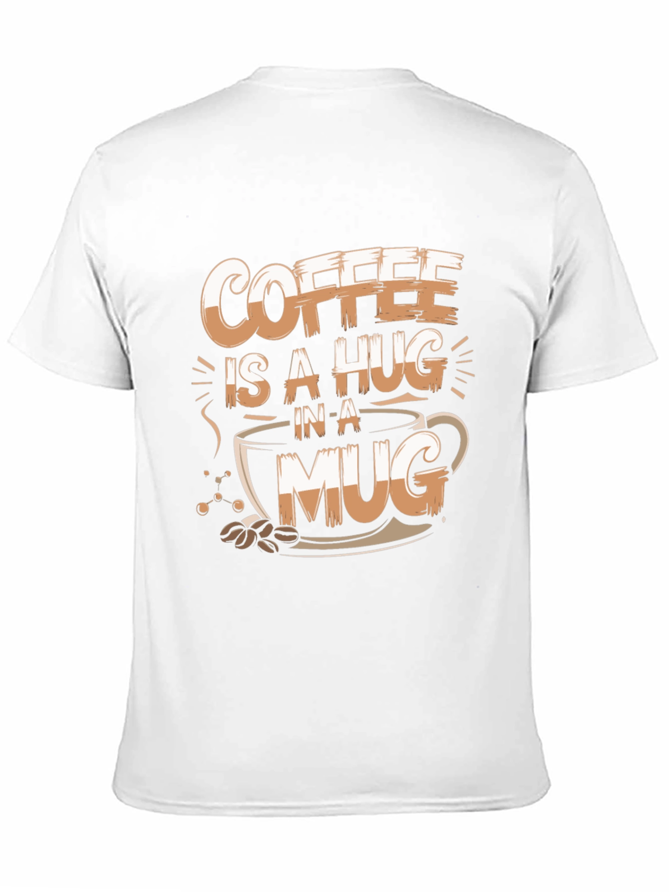 Coffee Hug T-Shirt - Black Graphic Tee