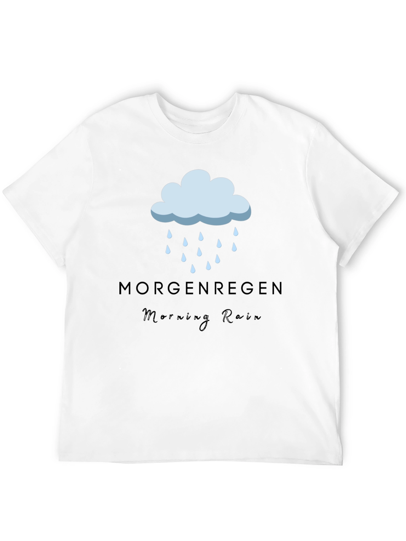 Morgenregen Morning Rain Black T-Shirt