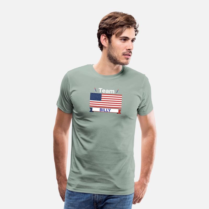 Team Billy USA American Flag Stars Strip