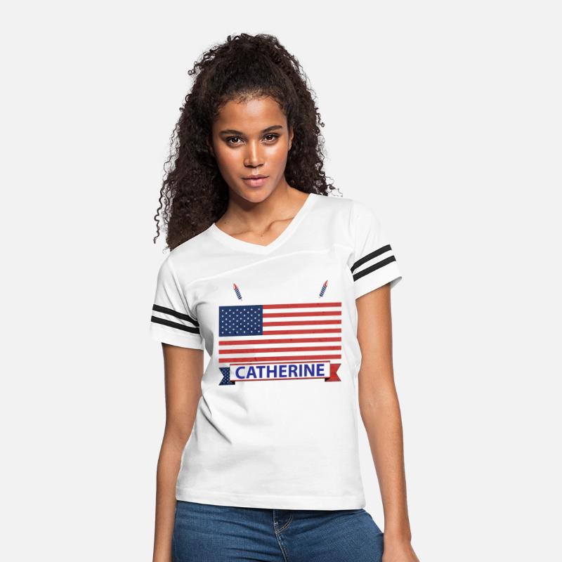 Team Catherine USA American Flag Stripe